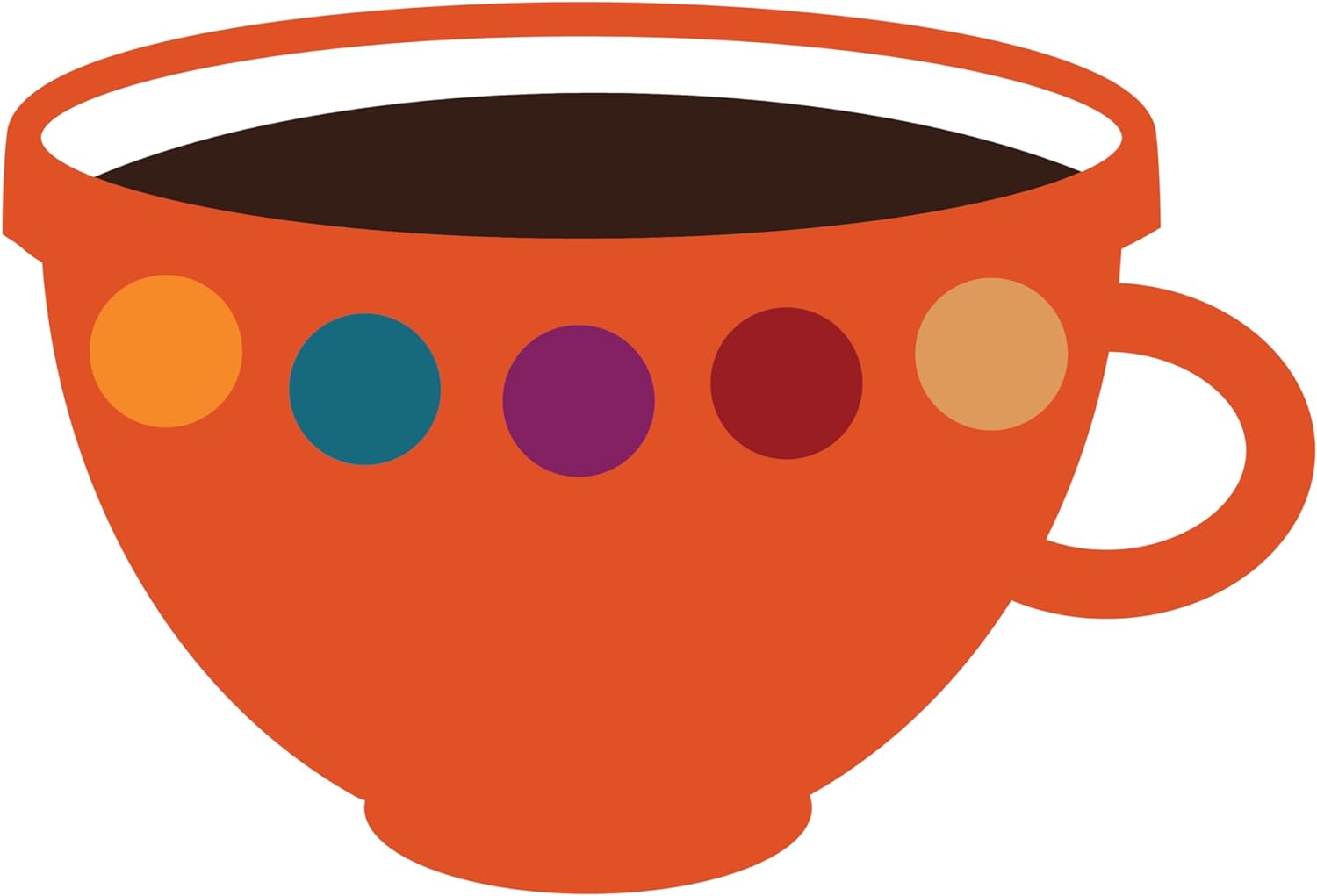 Inspirational Quote "Cup of Coffee Sticker" Motivational Sticker Vinyl Decal Motivation Stickers- 5" Vinyl Sticker Waterproof