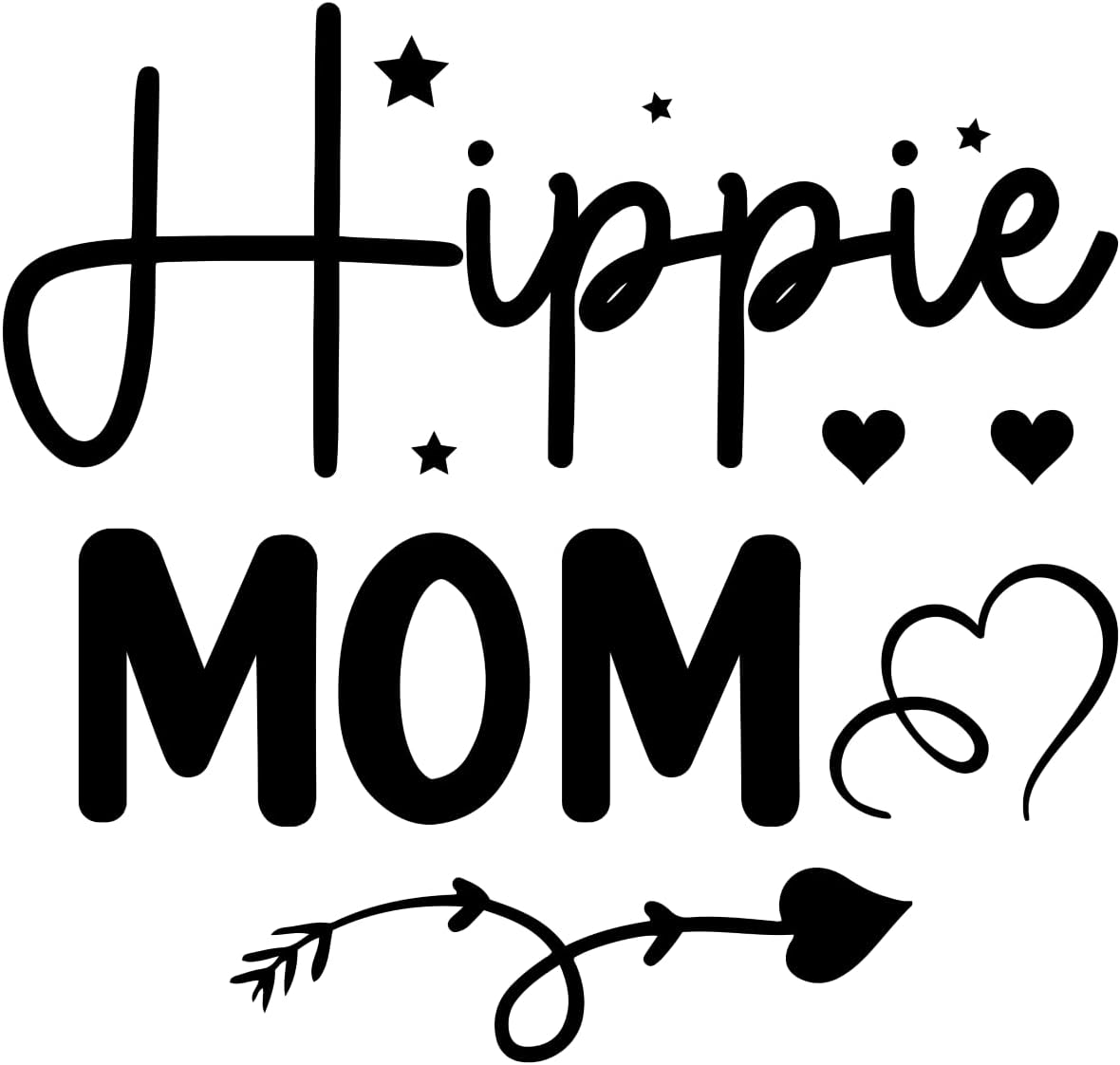Inspirational Quote "Hippi mom" Motivational Sticker Vinyl Decal Motivation Stickers- 5" Vinyl Sticker Waterproof