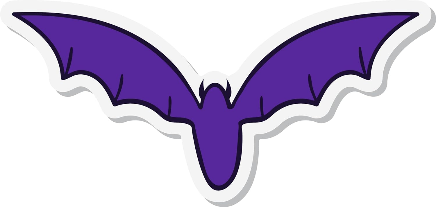 Inspirational Quote Purple Bat Motivational Sticker Vinyl Decal Motivation Stickers- 5" Vinyl Sticker Waterproof