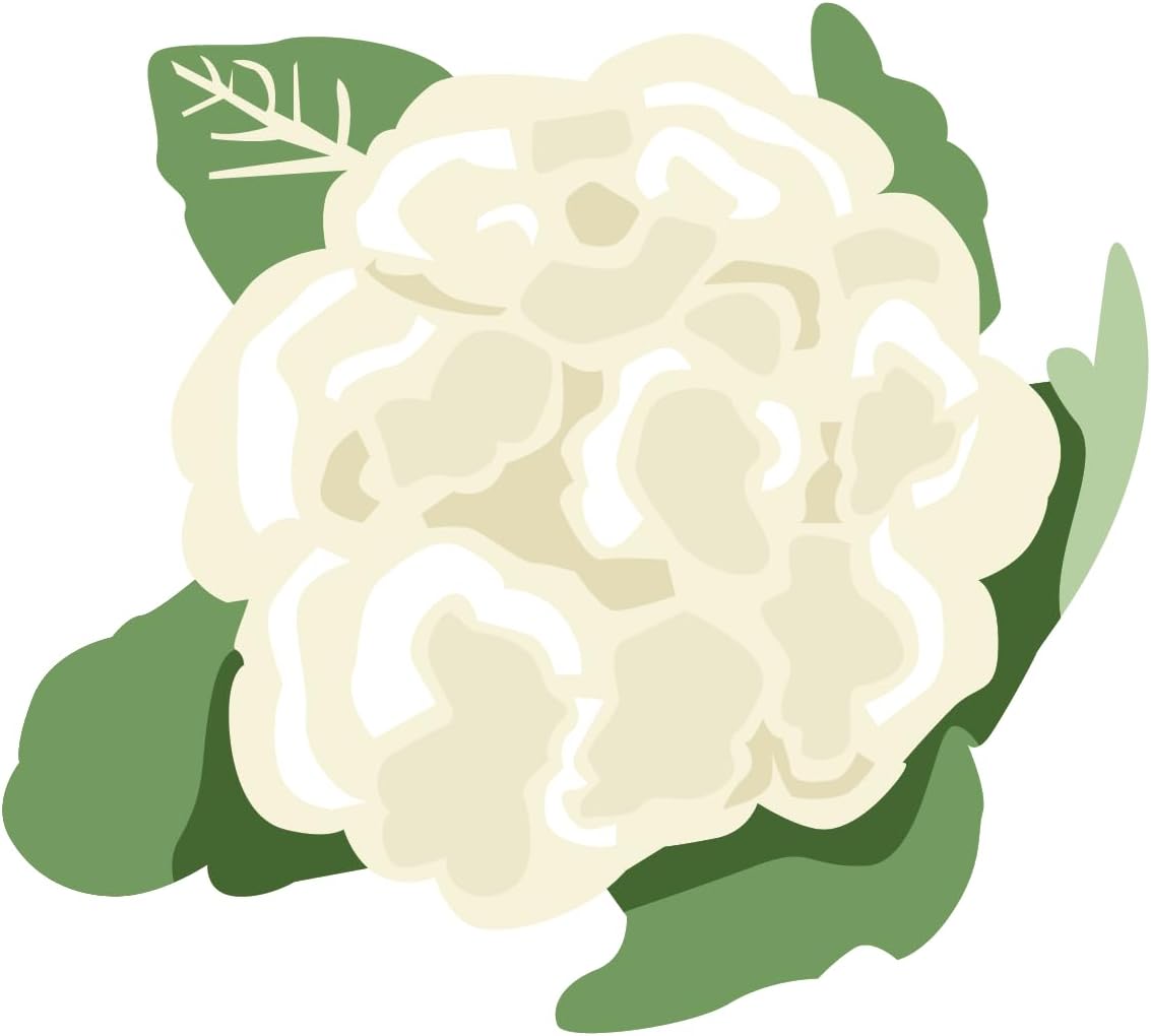 Inspirational Quote Cauliflower Vegetable Motivational Sticker Vinyl Decal Motivation Stickers- 5" Vinyl Sticker Waterproof