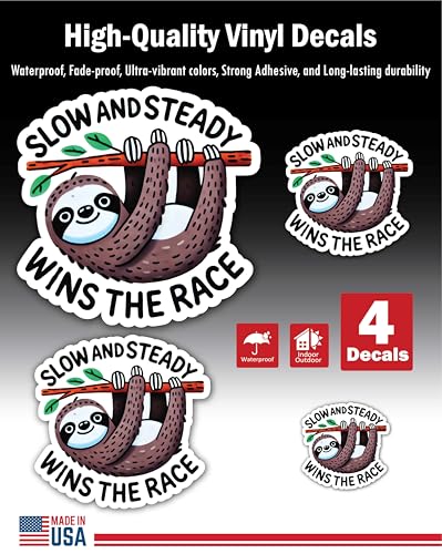 2 (Pieces) 3" and 5" Stickers n Decals How About No - Motivational Sticker Vinyl Decal Motivation St