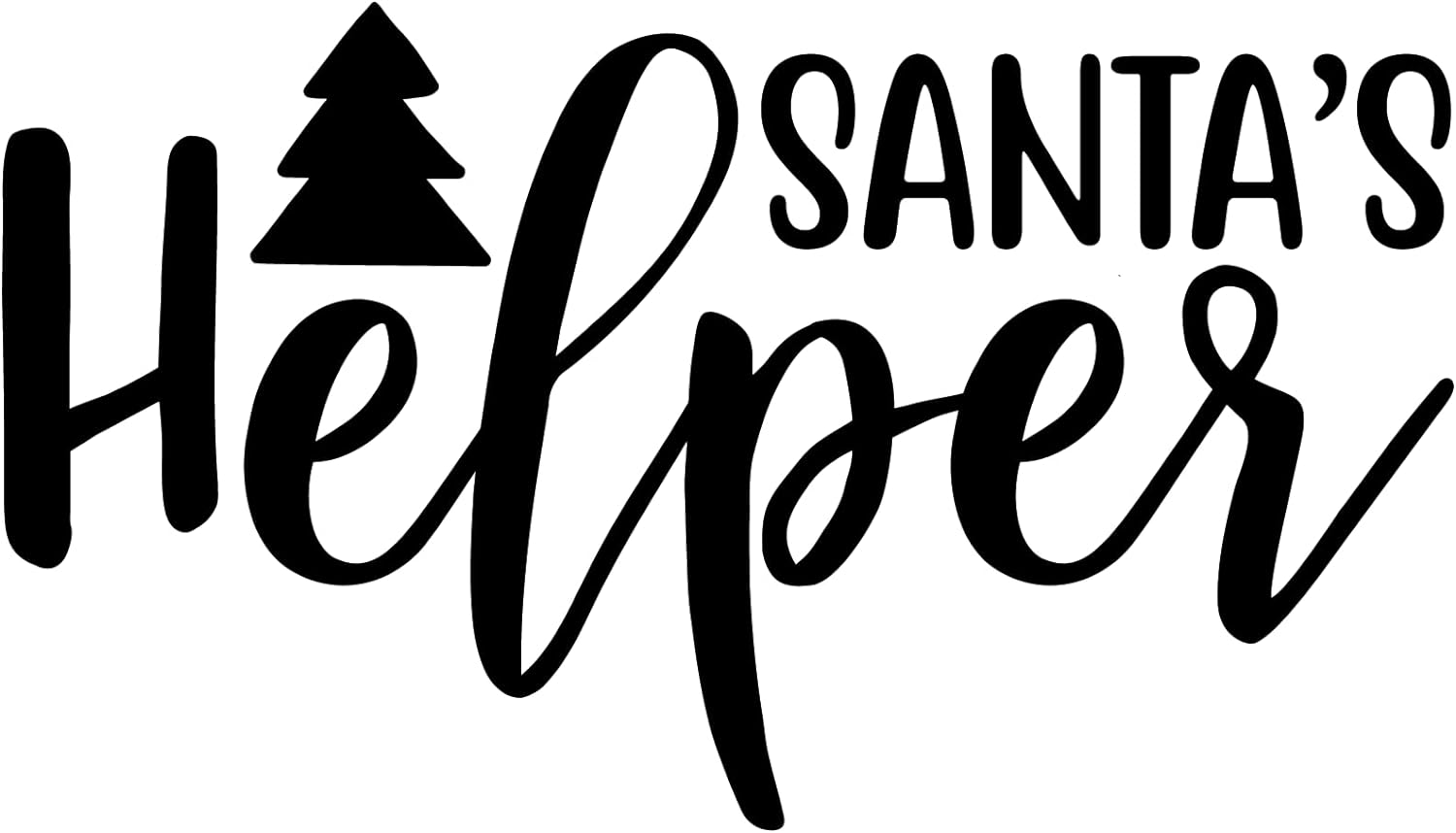 Inspirational Quote Santa Helper Motivational Sticker Vinyl Decal Motivation Stickers- 5" Vinyl Sticker Waterproof