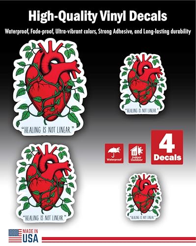 2 (Pieces) 3" and 5" Stickers n Decals Love Your Self - Motivational Sticker Vinyl Decal Sticker, Wa