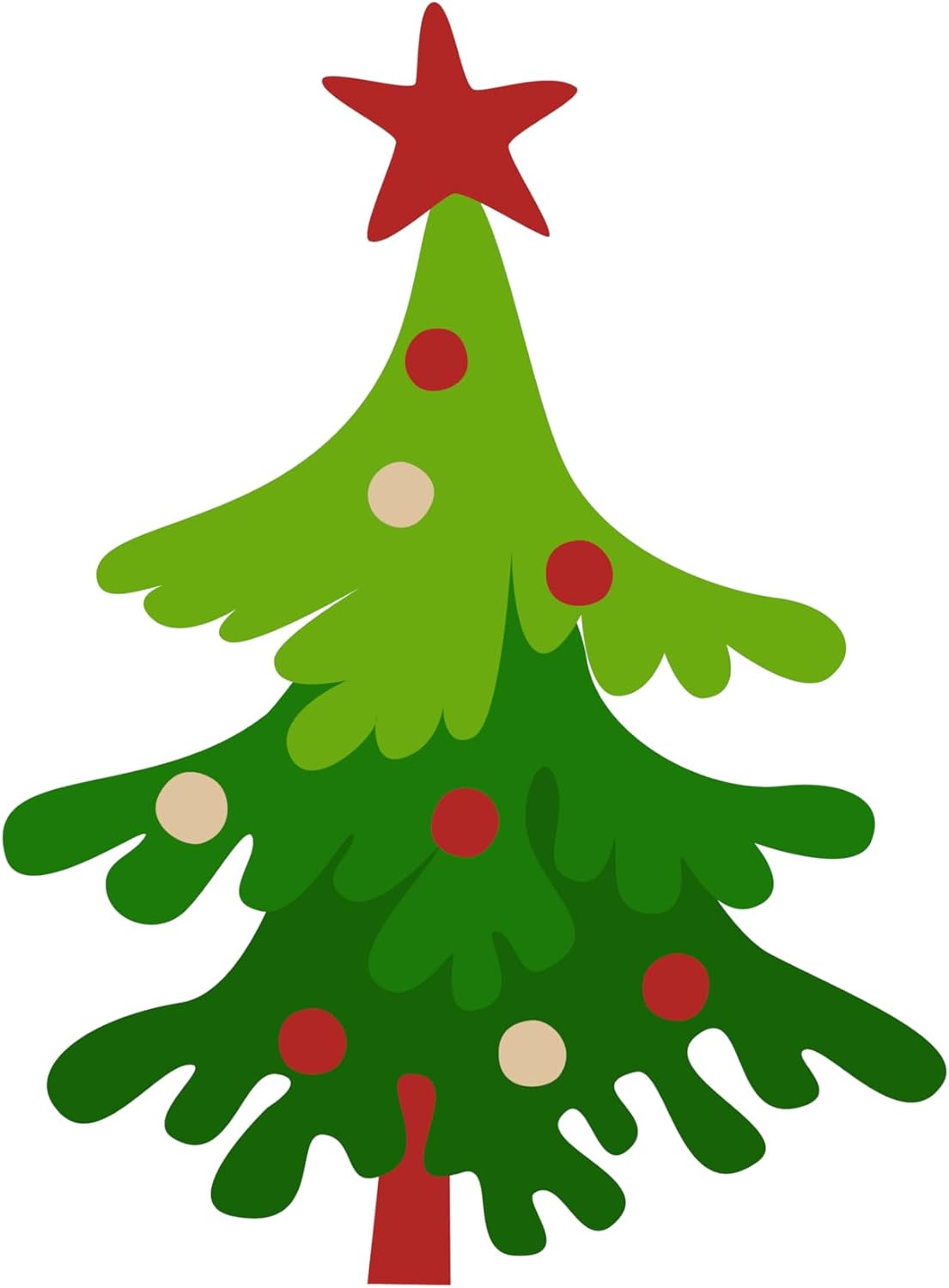 Inspirational Quote Christmas Tree with Star at The Top Motivational Sticker Vinyl Decal Motivation Stickers- 5" Vinyl Sticker Waterproof