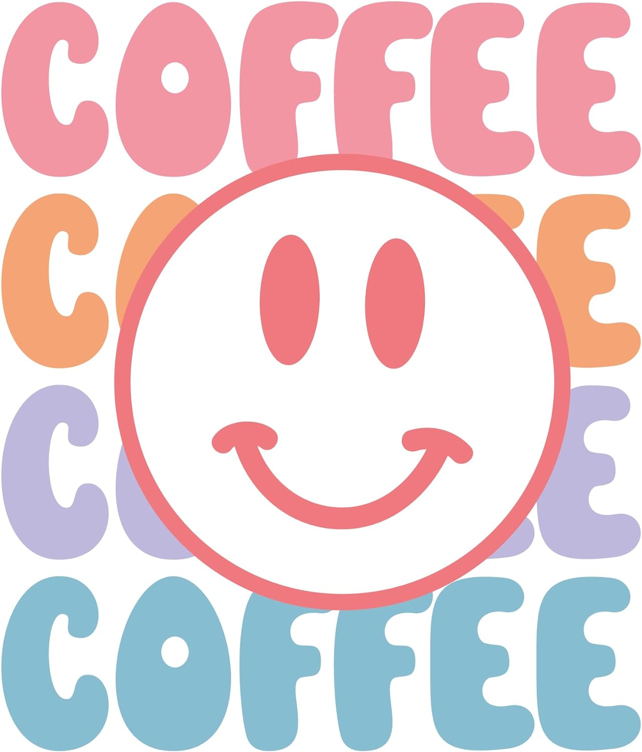 Inspirational Quote "Coffe Coffee Coffee Coffee" Motivational Sticker Vinyl Decal Motivation Stickers- 5" Vinyl Sticker Waterproof
