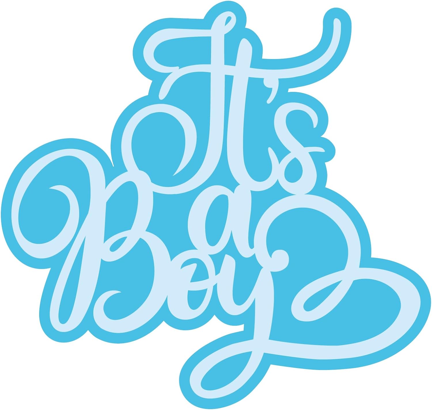 Inspirational Quote It's A Boy- Motivational Sticker Vinyl Decal Motivation Stickers- 5" Vinyl Sticker Waterproof