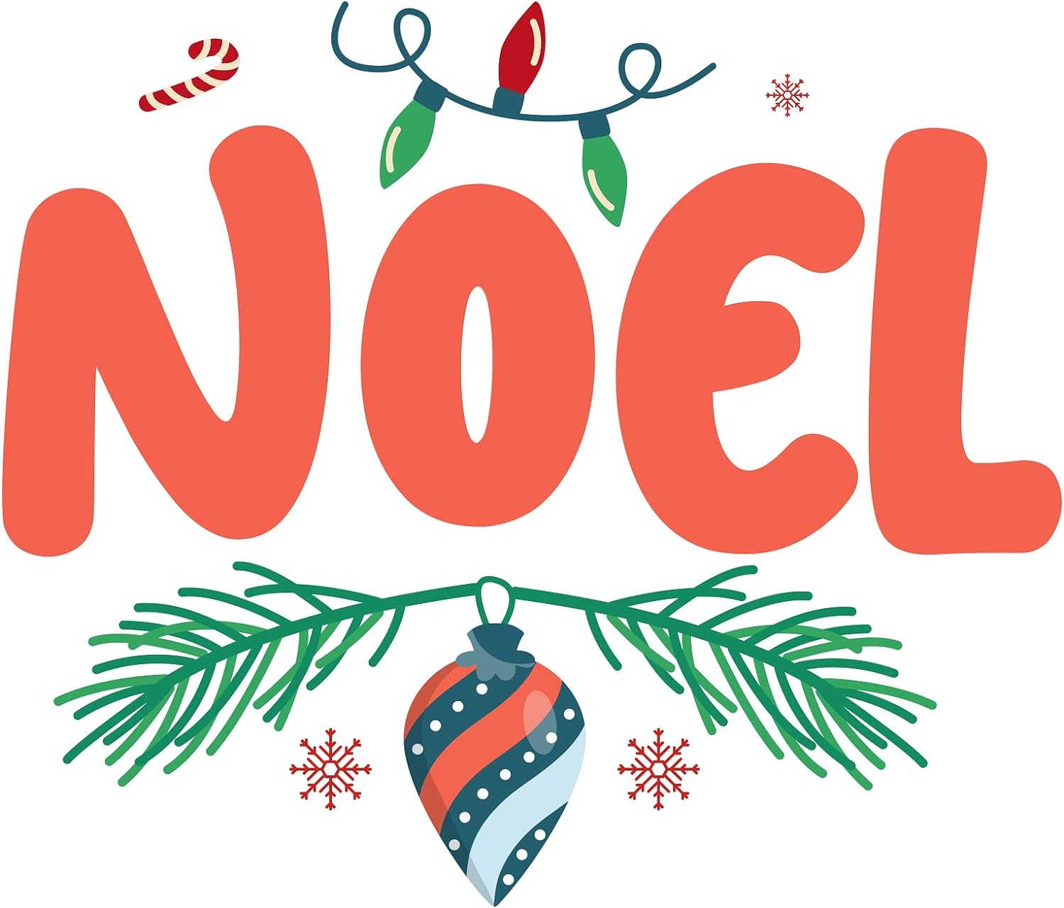 Inspirational Quote Noel Beautiful Christmas Motivational Sticker Vinyl Decal Motivation Stickers- 5" Vinyl Sticker Waterproof