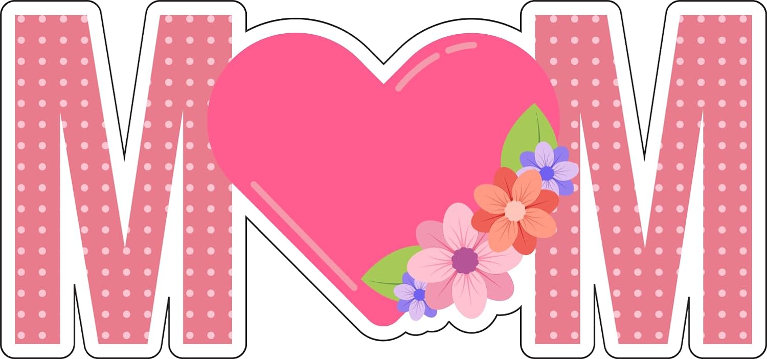 Inspirational Quote "Loves Mom" Motivational Sticker Vinyl Decal Motivation Stickers- 5" Vinyl Sticker Waterproof