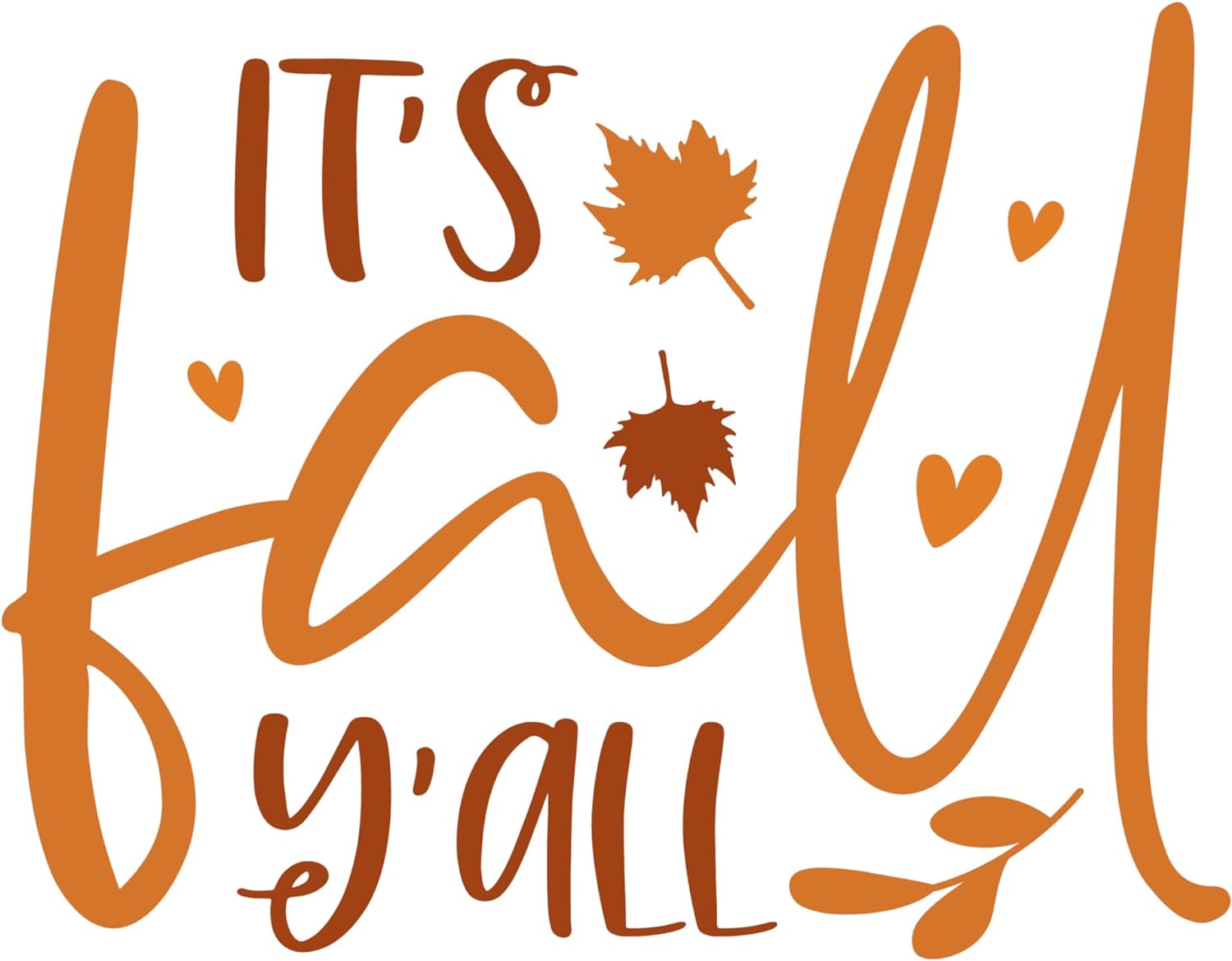 Inspirational Quote It's Fall y'all Great Gift Motivational Sticker Vinyl Decal Motivation Stickers- 5" Vinyl Sticker Waterproof