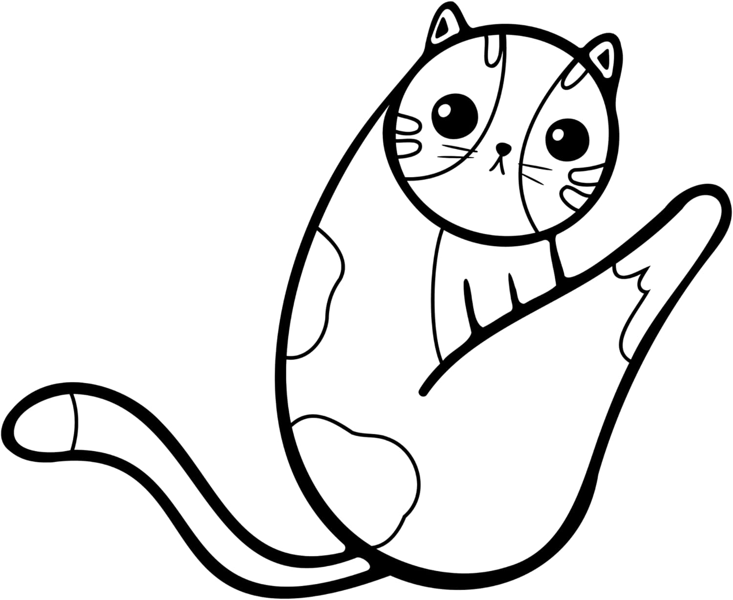 Inspirational Quote "Cat Sketch" Motivational Sticker Vinyl Decal Motivation Stickers- 5" Vinyl Sticker Waterproof