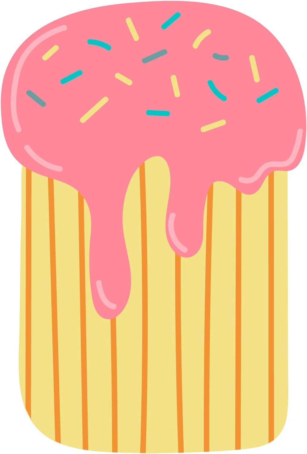 Inspirational Quote "Food Icon Cupcake" Motivational Sticker Vinyl Decal Motivation Stickers- 5" Vinyl Sticker Waterproof