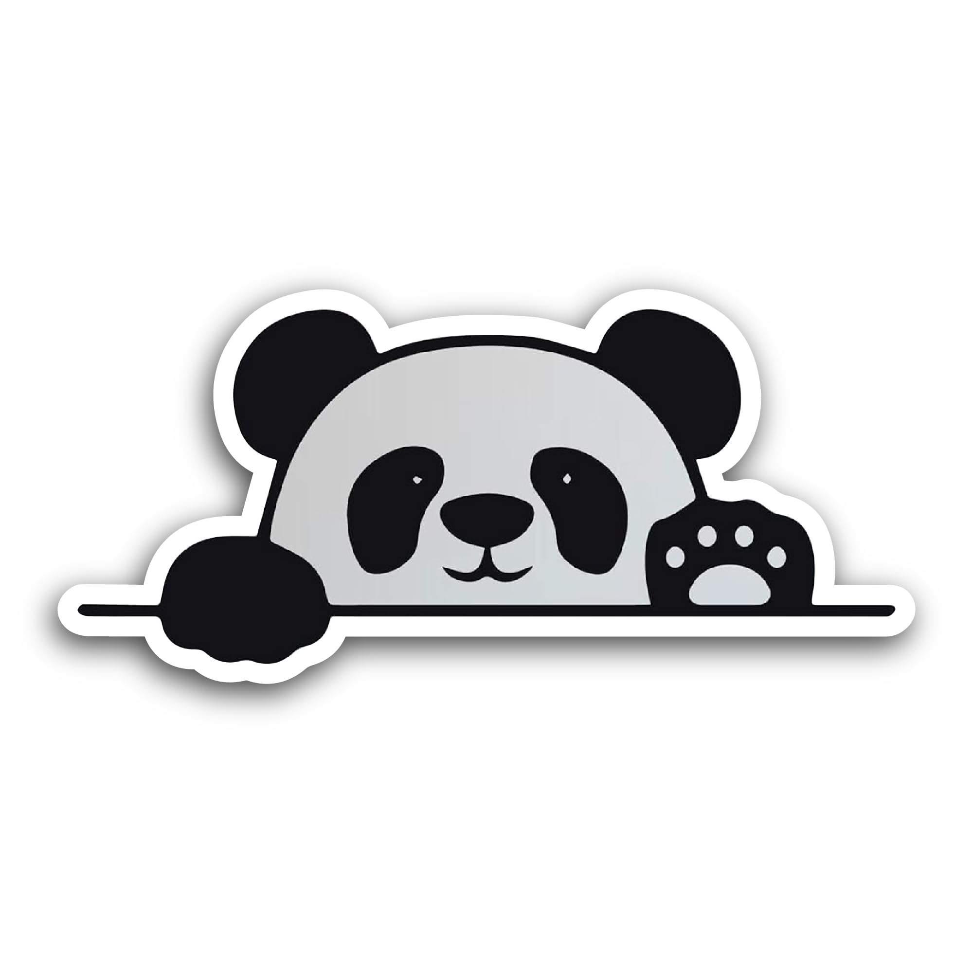2 (Pieces) 3" and 5" Cute Panda Sticker, Waterproof Vinyl Decals for Many Purpose Like Cars, Trucks,