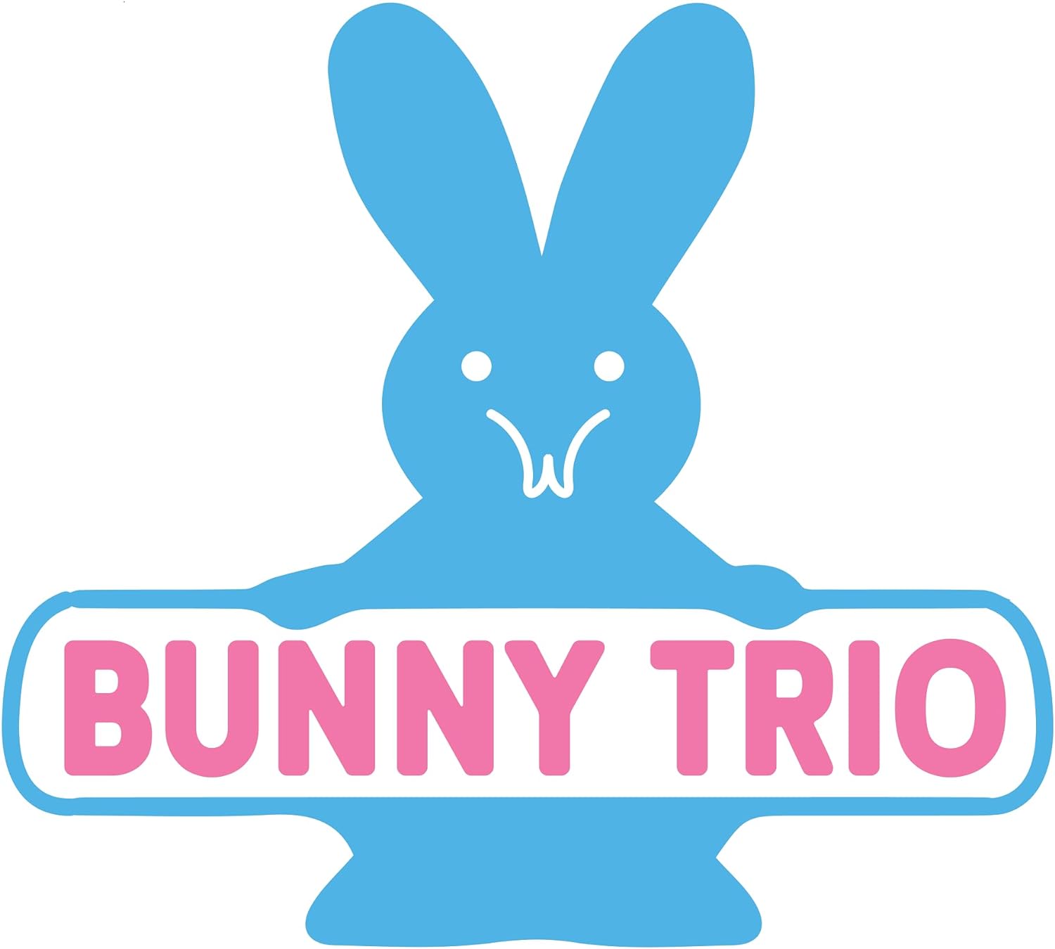 Inspirational Quote "Bunny Trio" Motivational Sticker Vinyl Decal Motivation Stickers- 5" Vinyl Sticker Waterproof