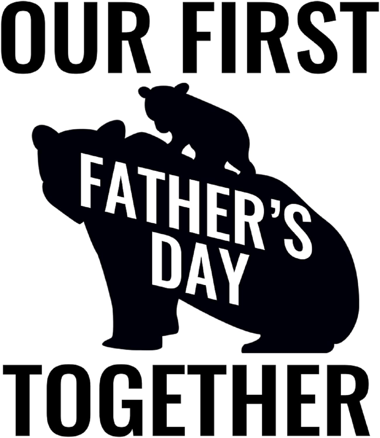 Inspirational Quote "Our First Father Day Together Lion Style Sticker" Motivational Sticker Vinyl Decal Motivation Stickers- 5" Vinyl Sticker Waterproof