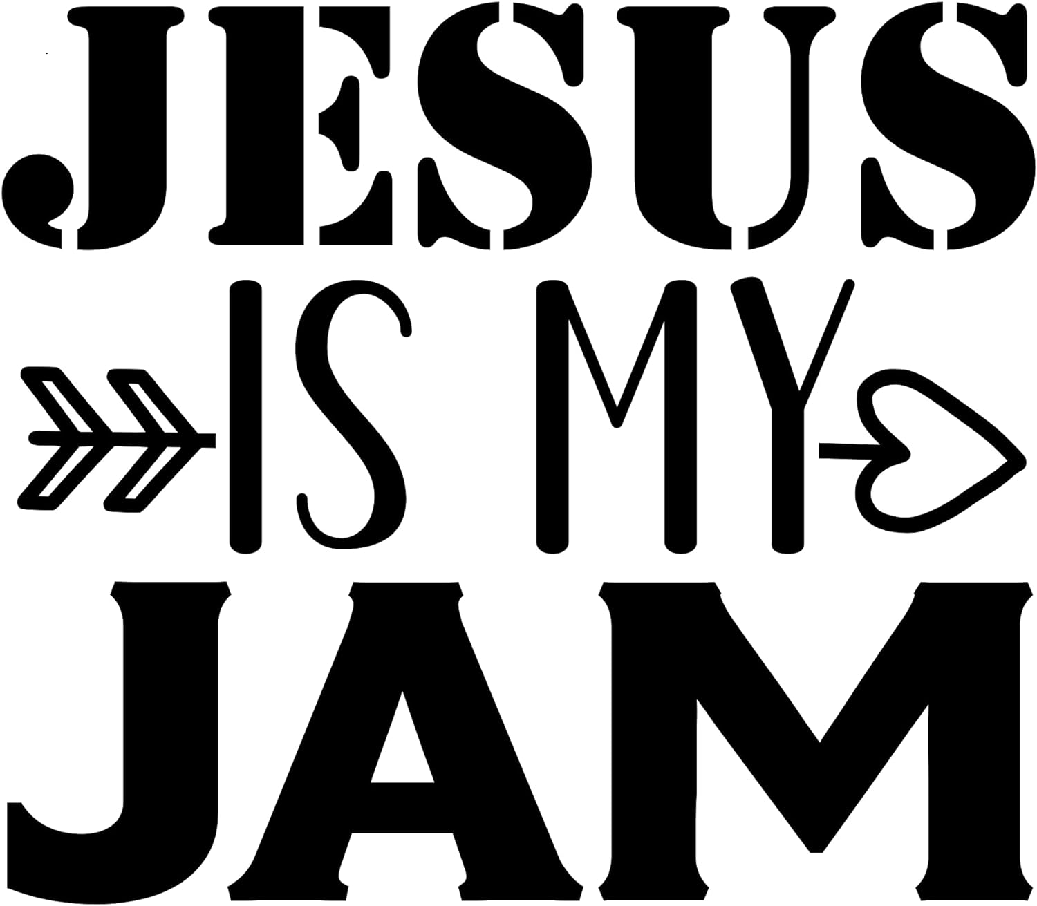 Inspirational Quote "Jesus is My Jam" Motivational Sticker Vinyl Decal Motivation Stickers- 5" Vinyl Sticker Waterproof