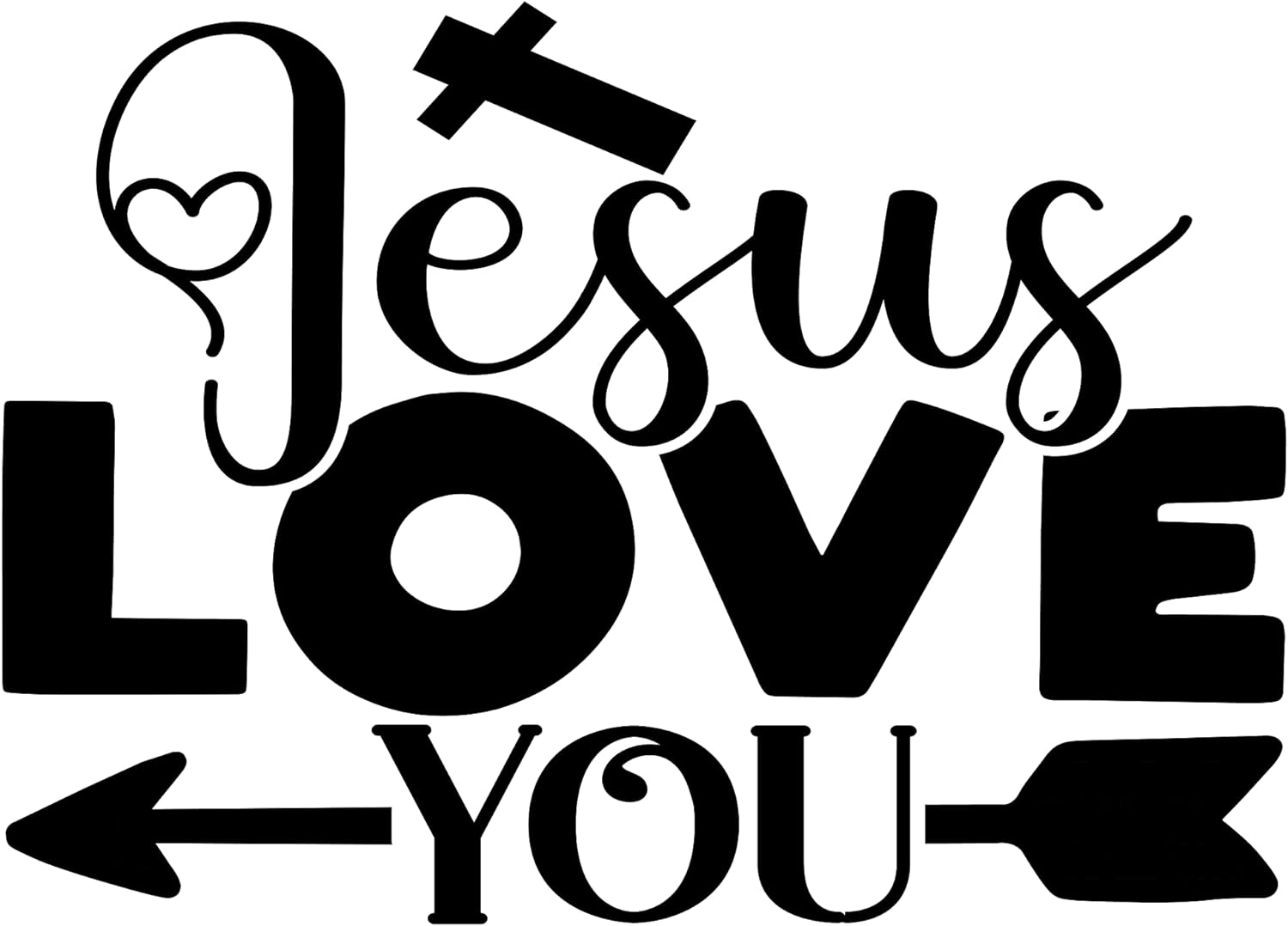 Inspirational Quote "Jesus Love You, Pretty Gift Sticker" Motivational Sticker Vinyl Decal Motivation Stickers- 5" Vinyl Sticker Waterproof