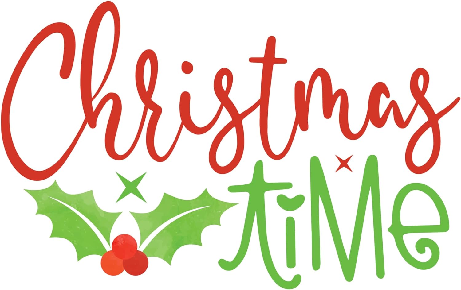 Inspirational Quote Christmas Time Red Seed and Green Leaf Motivational Sticker Vinyl Decal Motivation Stickers- 5" Vinyl Sticker Waterproof