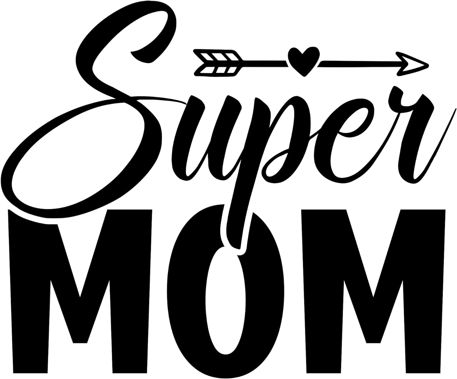 Inspirational Quote "Unique Sticker - Super Mom" Motivational Sticker Vinyl Decal Motivation Stickers- 5" Vinyl Sticker Waterproof