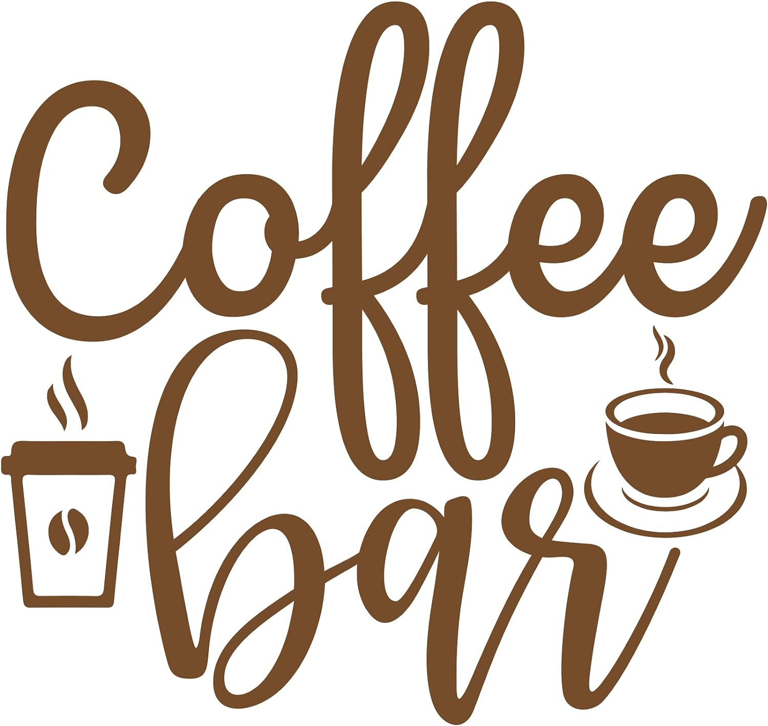Inspirational Quote "Coffee Bar" Motivational Sticker Vinyl Decal Motivation Stickers- 5" Vinyl Sticker Waterproof