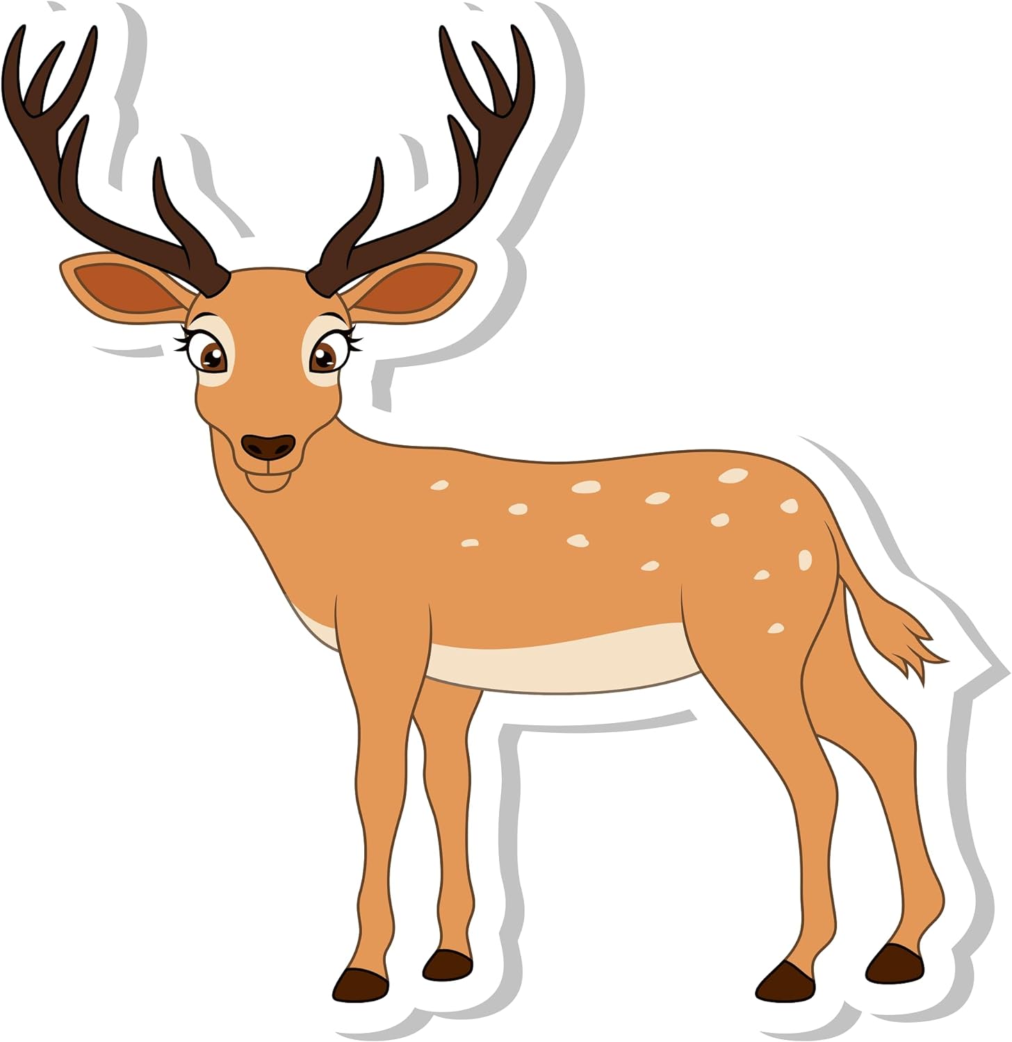 Inspirational Quote Cute Deer Baby Motivational Sticker Vinyl Decal Motivation Stickers- 5" Vinyl Sticker Waterproof