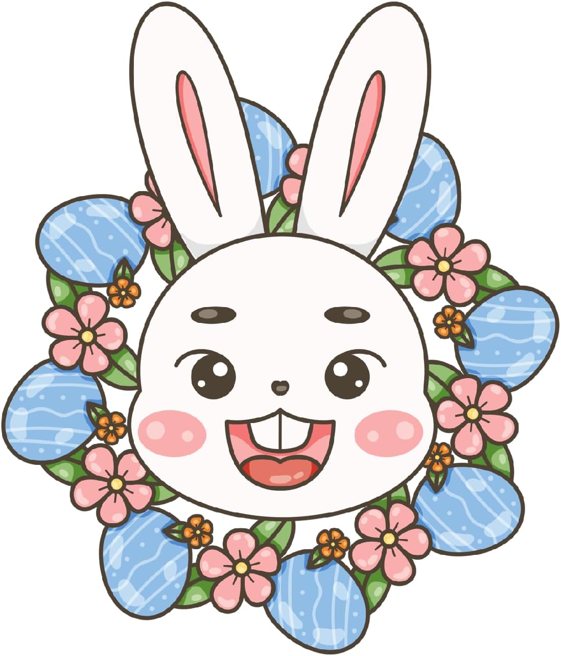 Inspirational Quote "Happy Bunny" Motivational Sticker Vinyl Decal Motivation Stickers- 5" Vinyl Sticker Waterproof