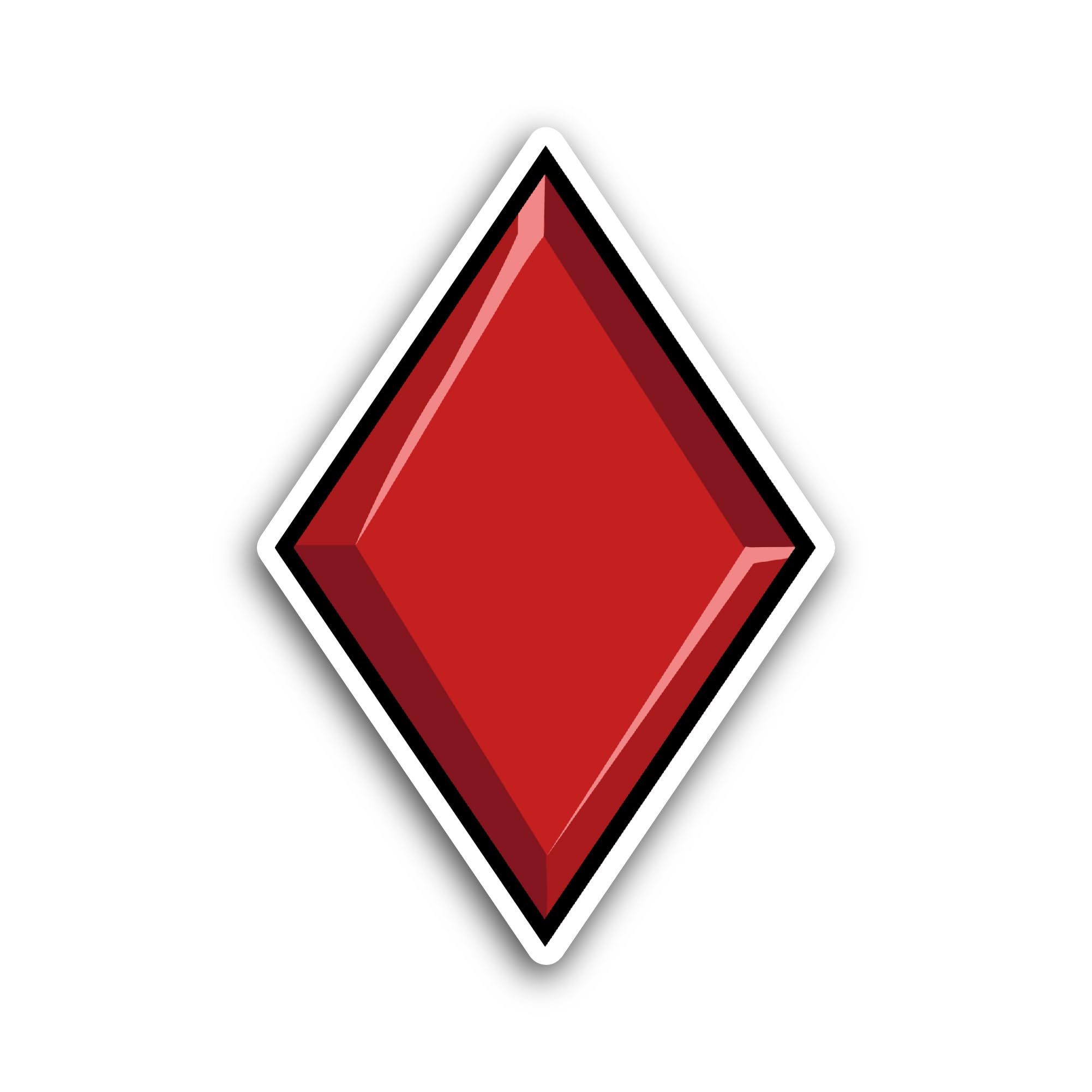 2 (Pieces) 3" and 5" Diamond Sticker, Waterproof Vinyl Decals for Many Purpose Like Cars, Trucks, La
