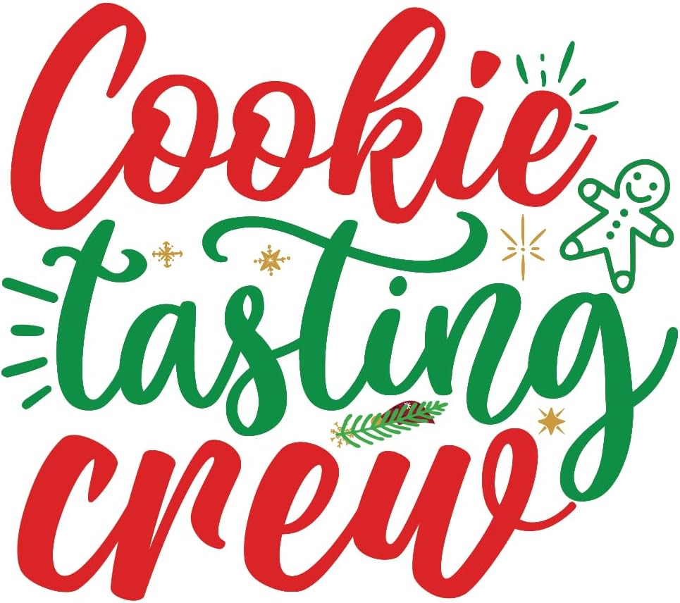 Inspirational Quote Cookie Tasting Crew Motivational Sticker Vinyl Decal Motivation Stickers- 5" Vinyl Sticker Waterproof
