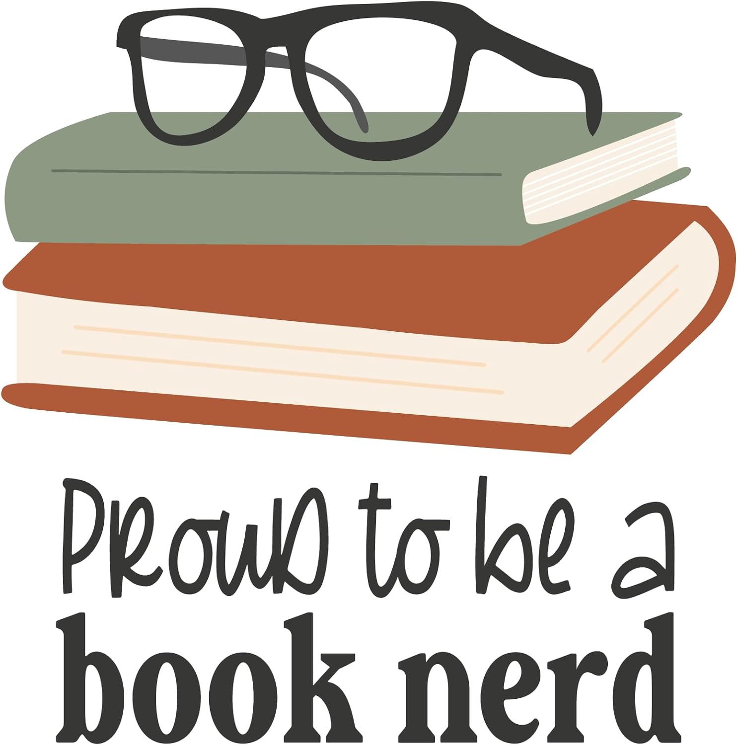 Inspirational Quote Proud To Be A Book nerd Motivational Sticker Vinyl Decal Motivation Stickers- 5" Vinyl Sticker Waterproof