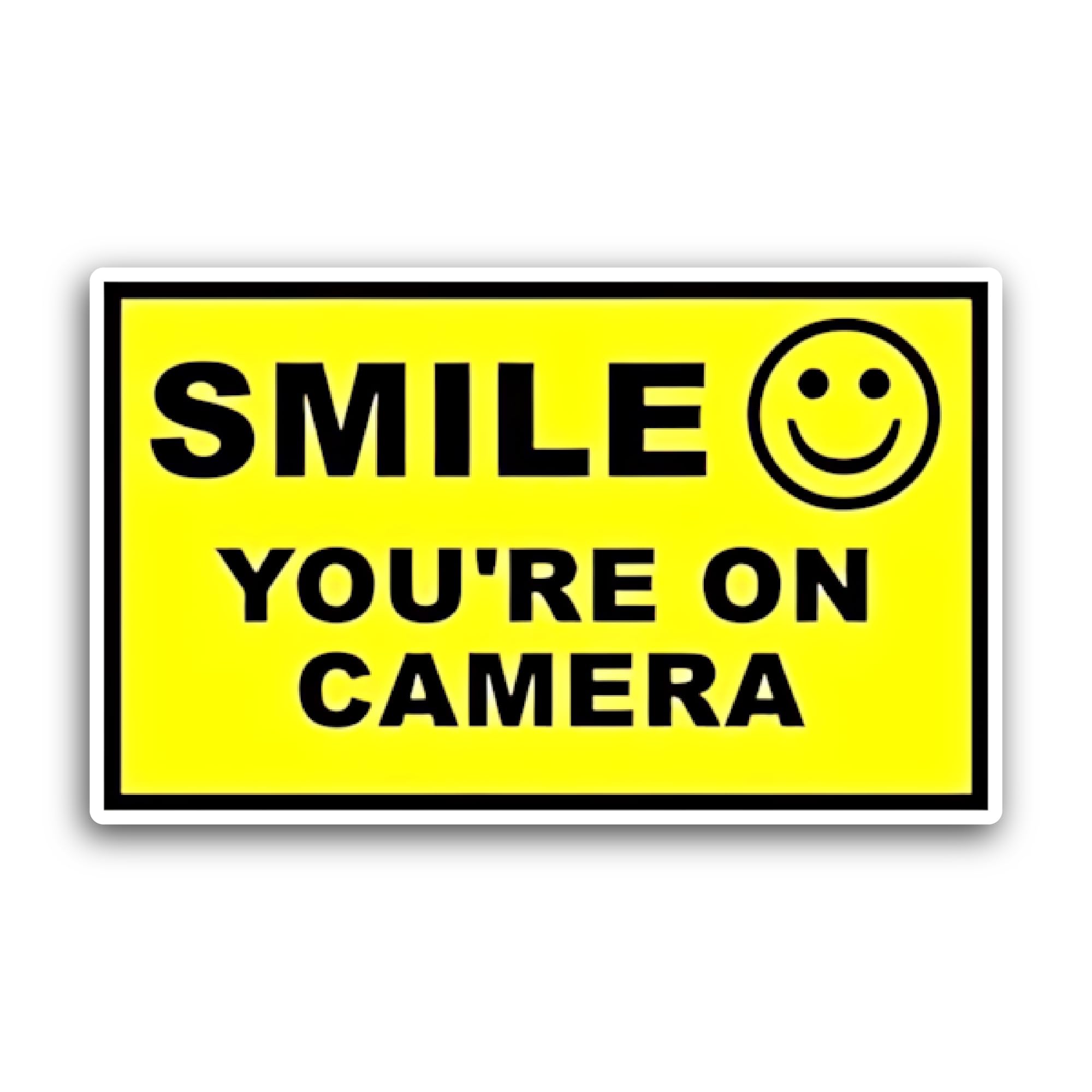 2 (Pieces) 3" and 5" You're On Camera Sticker, Waterproof Vinyl Decals for Many Purpose Like Cars, T