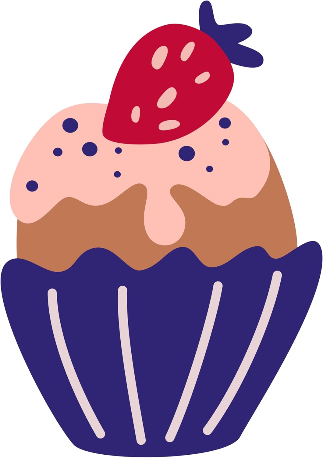 Inspirational Quote Cream Cake with Strawberry Motivational Sticker Vinyl Decal Motivation Stickers- 5" Vinyl Sticker Waterproof