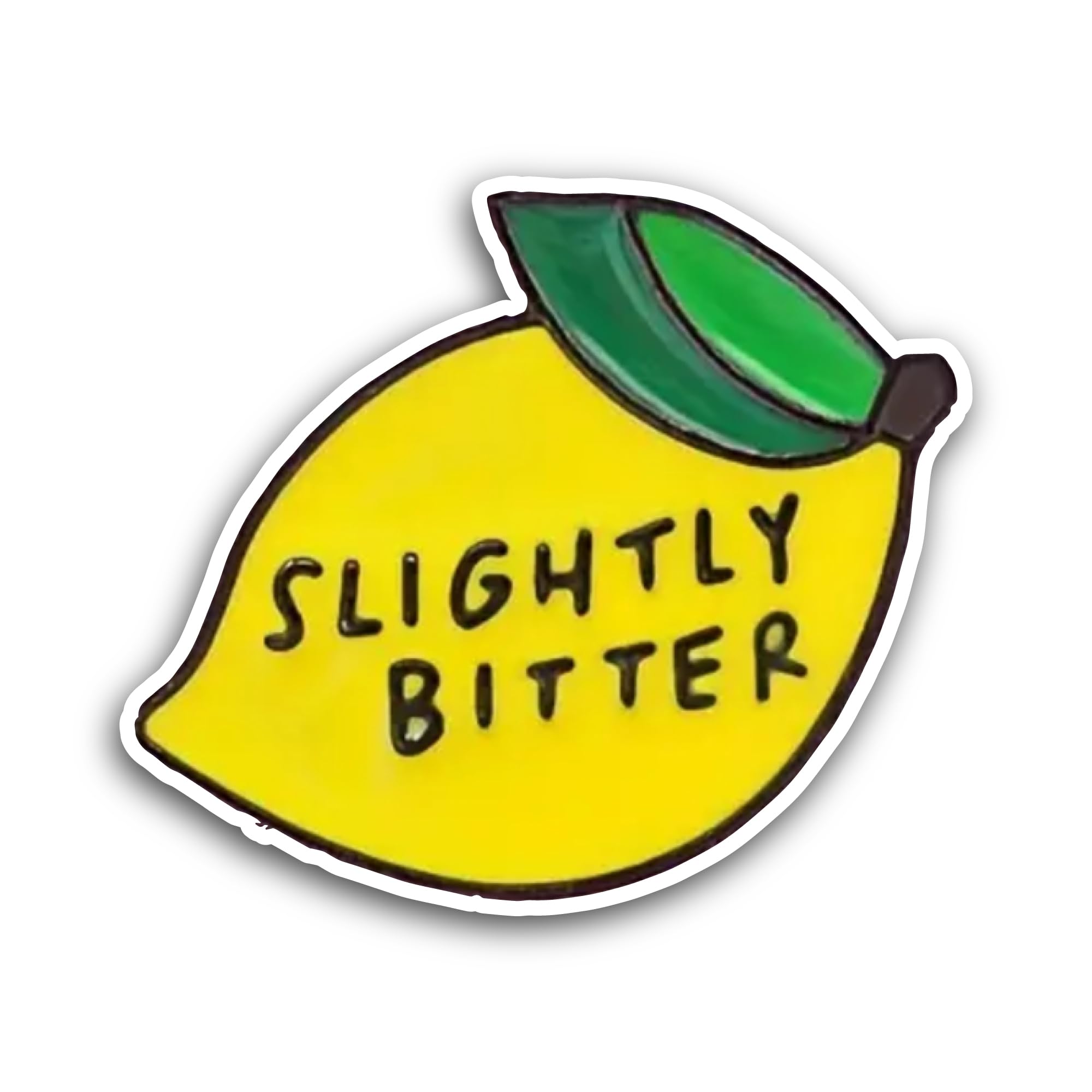 2 (Pieces) 3" and 5" Slightly Bitter Sticker, Waterproof Vinyl Decals for Many Purpose Like Cars, Tr
