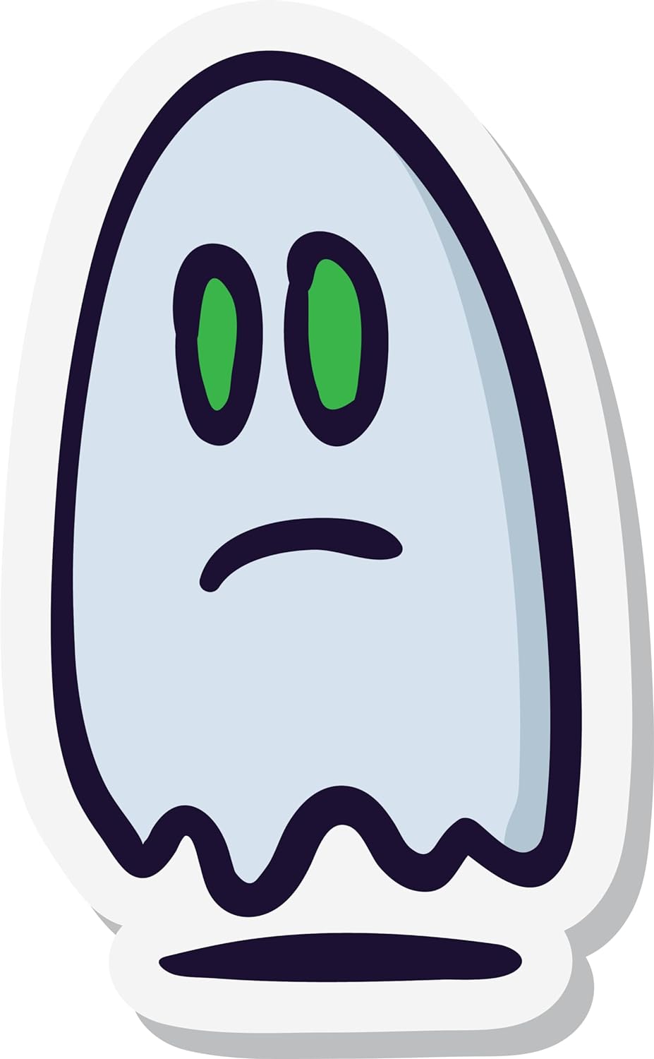 Inspirational Quote Sad Ghost Sticker Motivational Sticker Vinyl Decal Motivation Stickers- 5" Vinyl Sticker Waterproof