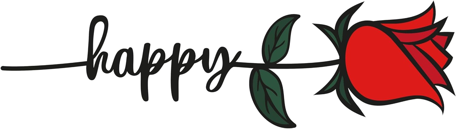 Inspirational Quote Happy Motivational Sticker Vinyl Decal Motivation Stickers- 5" Vinyl Sticker Waterproof