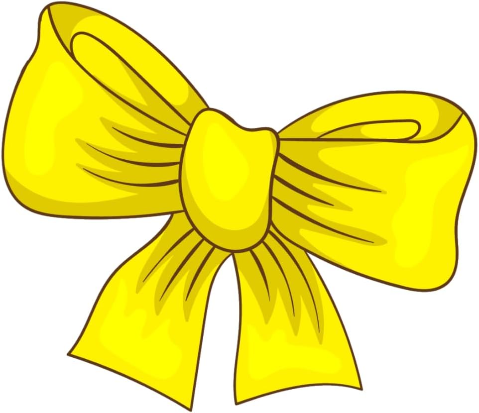 Inspirational Quote "Yellow Bow" Motivational Sticker Vinyl Decal Motivation Stickers- 5" Vinyl Sticker Waterproof
