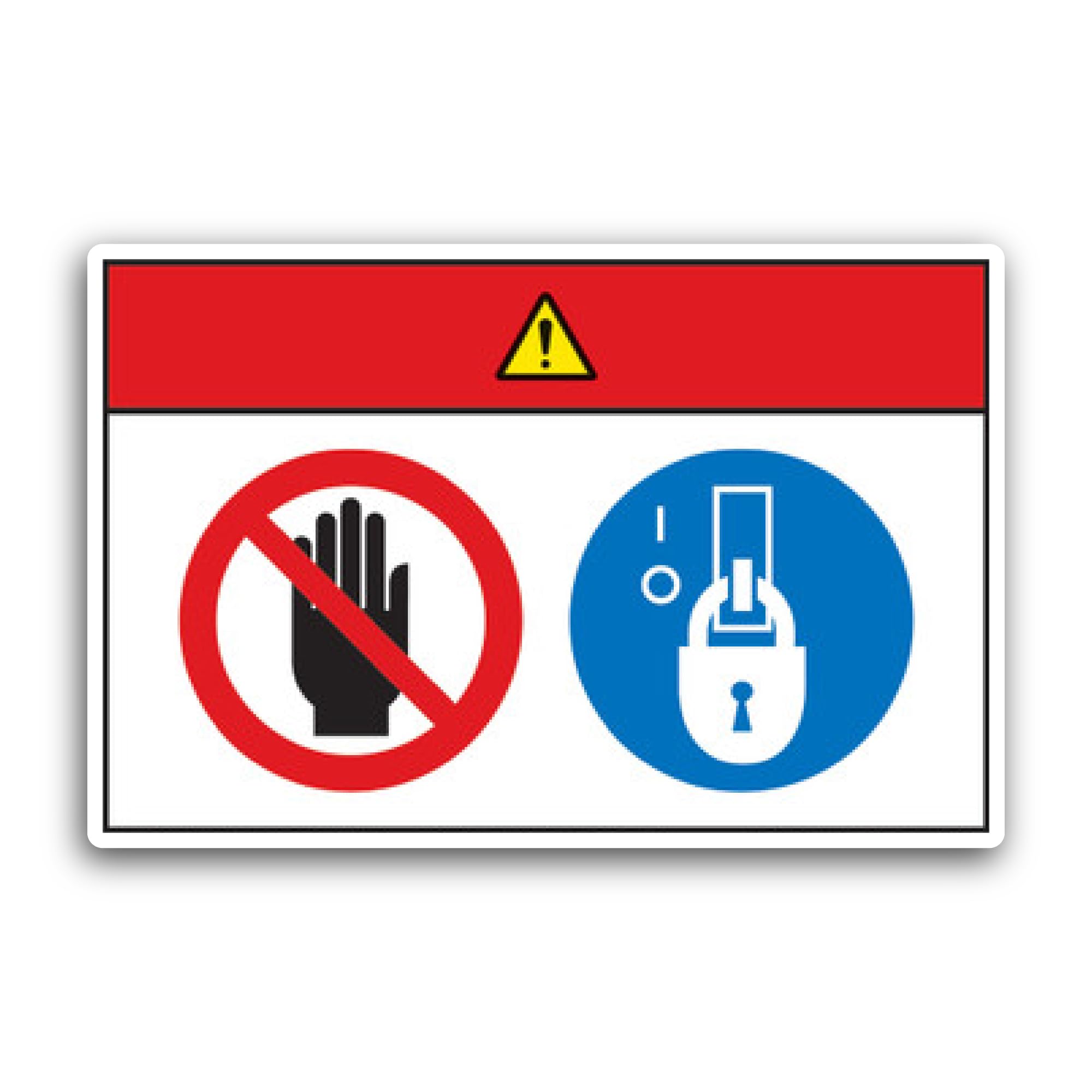 2 (Pieces) 3" and 5" Do Not Entry Symbol Sign Sticker, Waterproof Vinyl Decals for Many Purpose Like