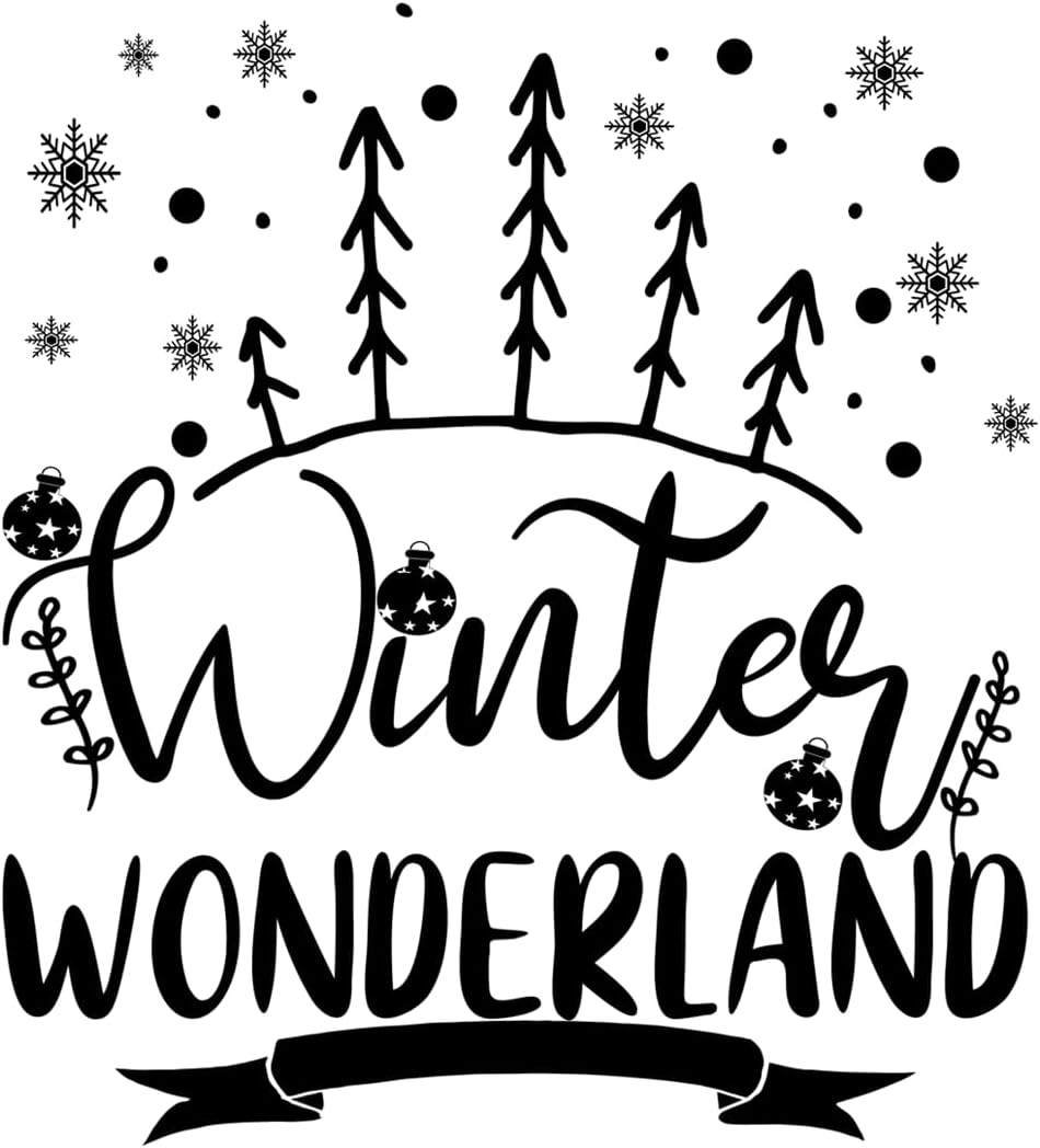 Inspirational Quote Winter Wonderland Motivational Sticker Vinyl Decal Motivation Stickers- 5" Vinyl Sticker Waterproof