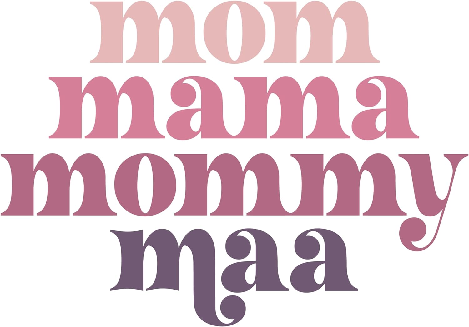 Inspirational Quote "MOM Mama Mommy maa" Motivational Sticker Vinyl Decal Motivation Stickers- 5" Vinyl Sticker Waterproof