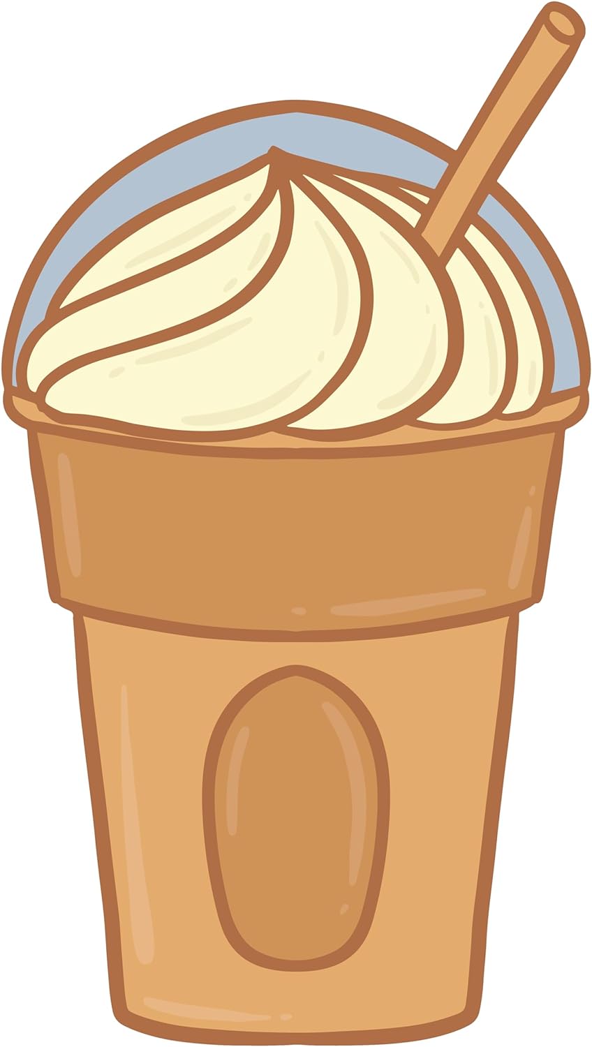 Inspirational Quote "Milkshake Cup with Straw" Motivational Sticker Vinyl Decal Motivation Stickers- 5" Vinyl Sticker Waterproof