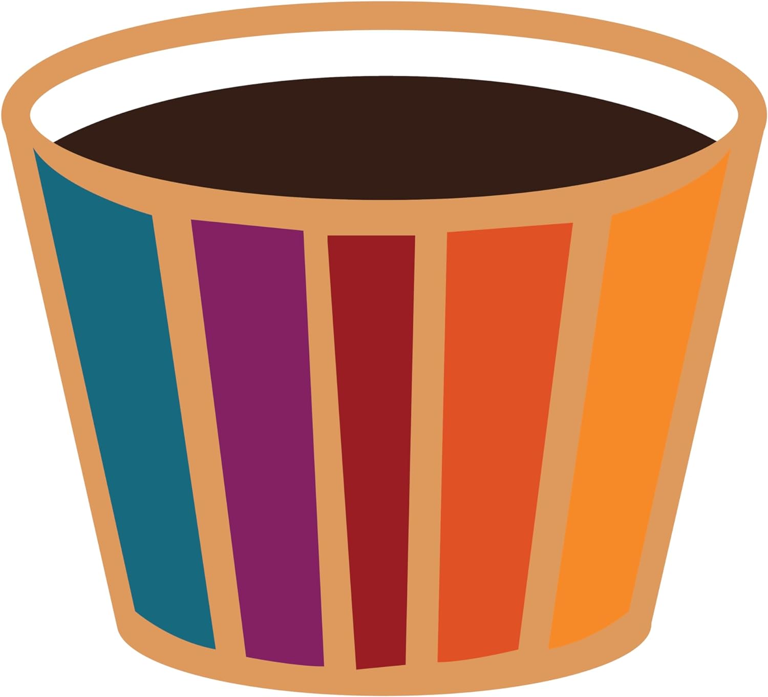 Inspirational Quote "Bucket Cup Coffee Sticker" Motivational Sticker Vinyl Decal Motivation Stickers- 5" Vinyl Sticker Waterproof