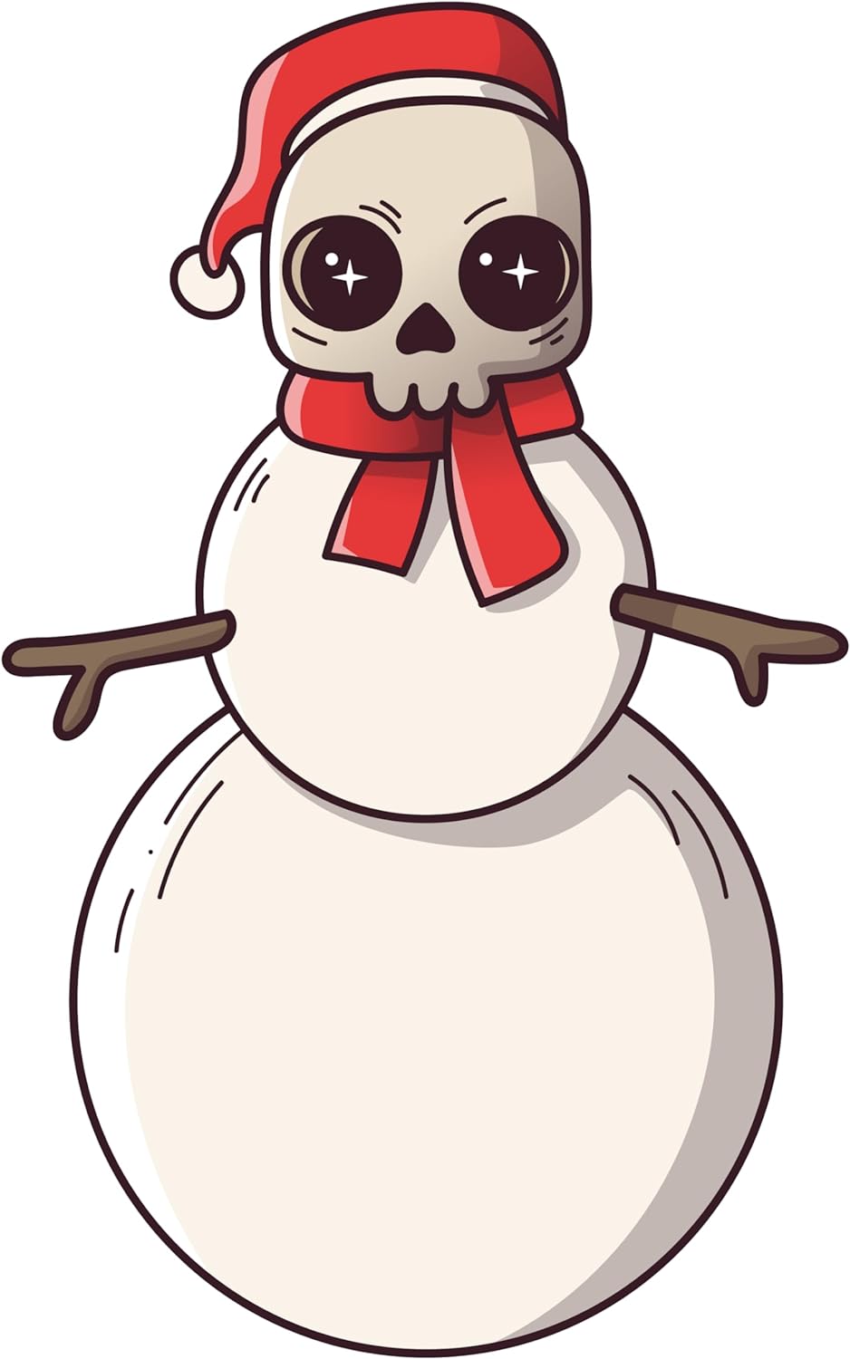Inspirational Quote Skull Snowman Motivational Sticker Vinyl Decal Motivation Stickers- 5" Vinyl Sticker Waterproof