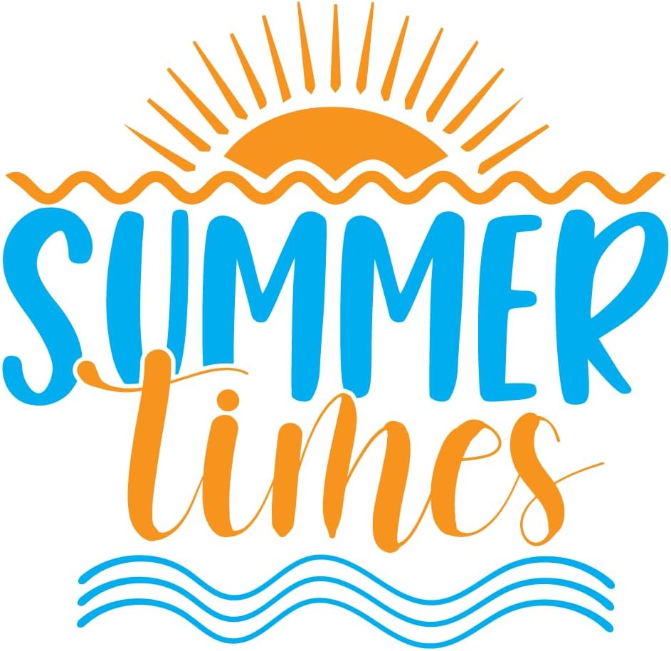 Inspirational Quote "Summer Times" Motivational Sticker Vinyl Decal Motivation Stickers- 5" Vinyl Sticker Waterproof