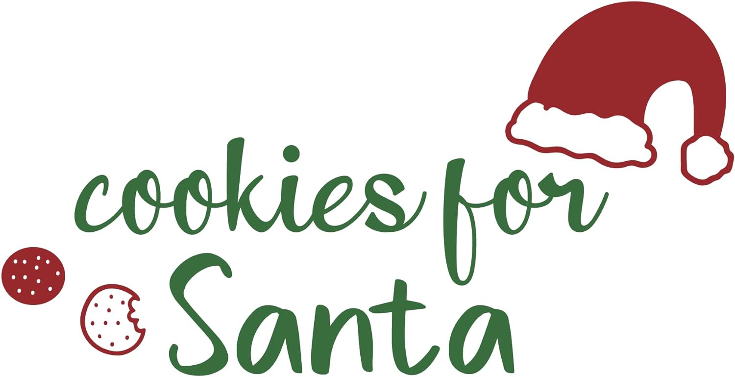 Inspirational Quote Cookies for Santa Great Sticker Motivational Sticker Vinyl Decal Motivation Stickers- 5" Vinyl Sticker Waterproof