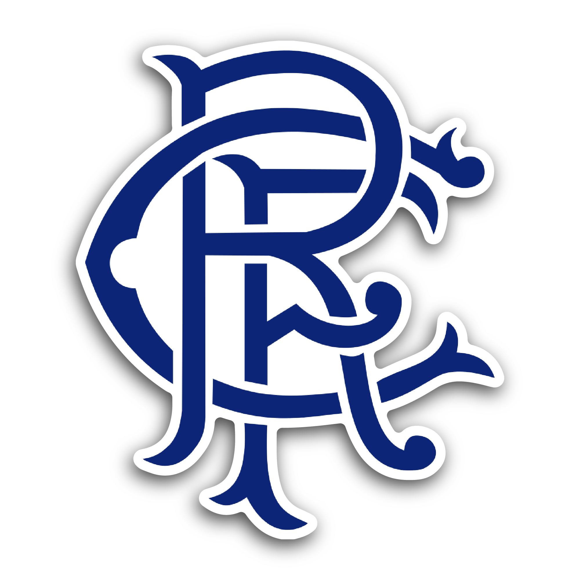 2 (Pieces) 3" and 5" Rangers F00tball Club Sticker, Waterproof Vinyl Decals for Many Purpose Like Ca
