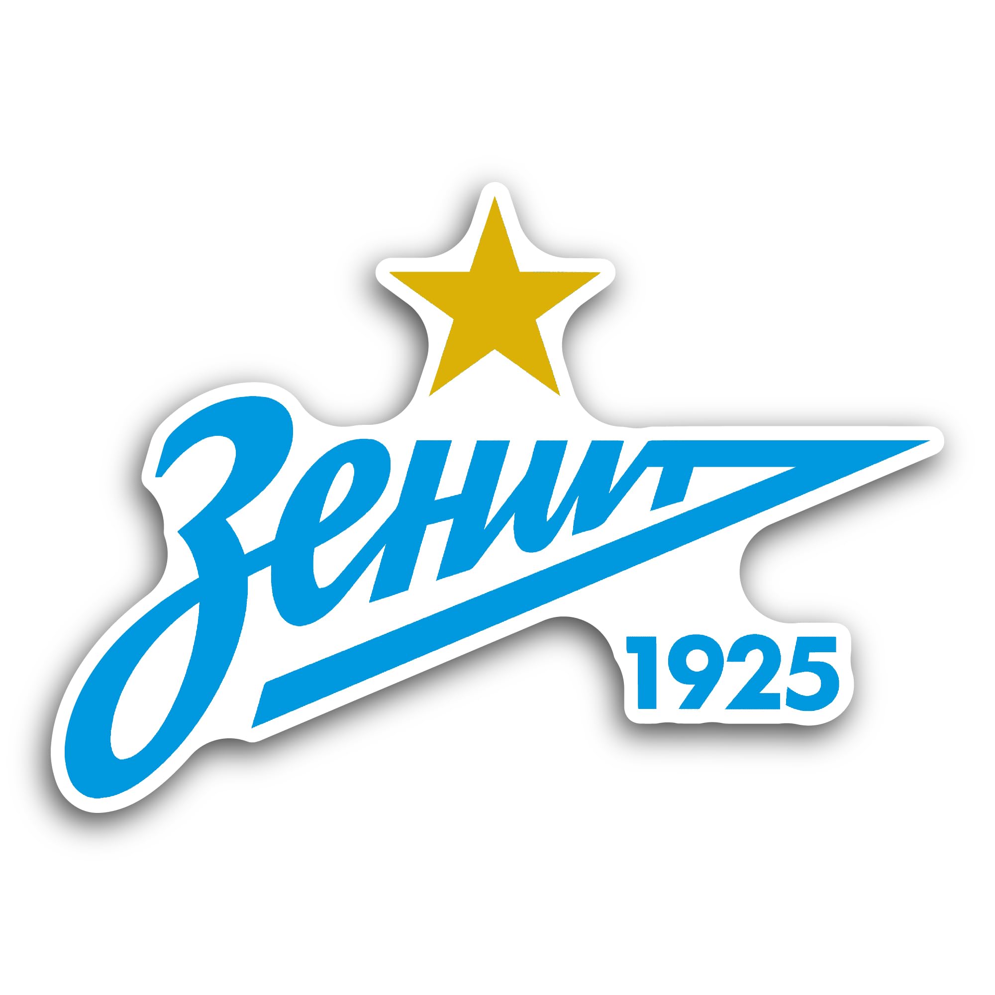 2 (Pieces) 3" and 5" Zenit Sticker, Waterproof Vinyl Decals for Many Purpose Like Cars, Trucks, Lapt