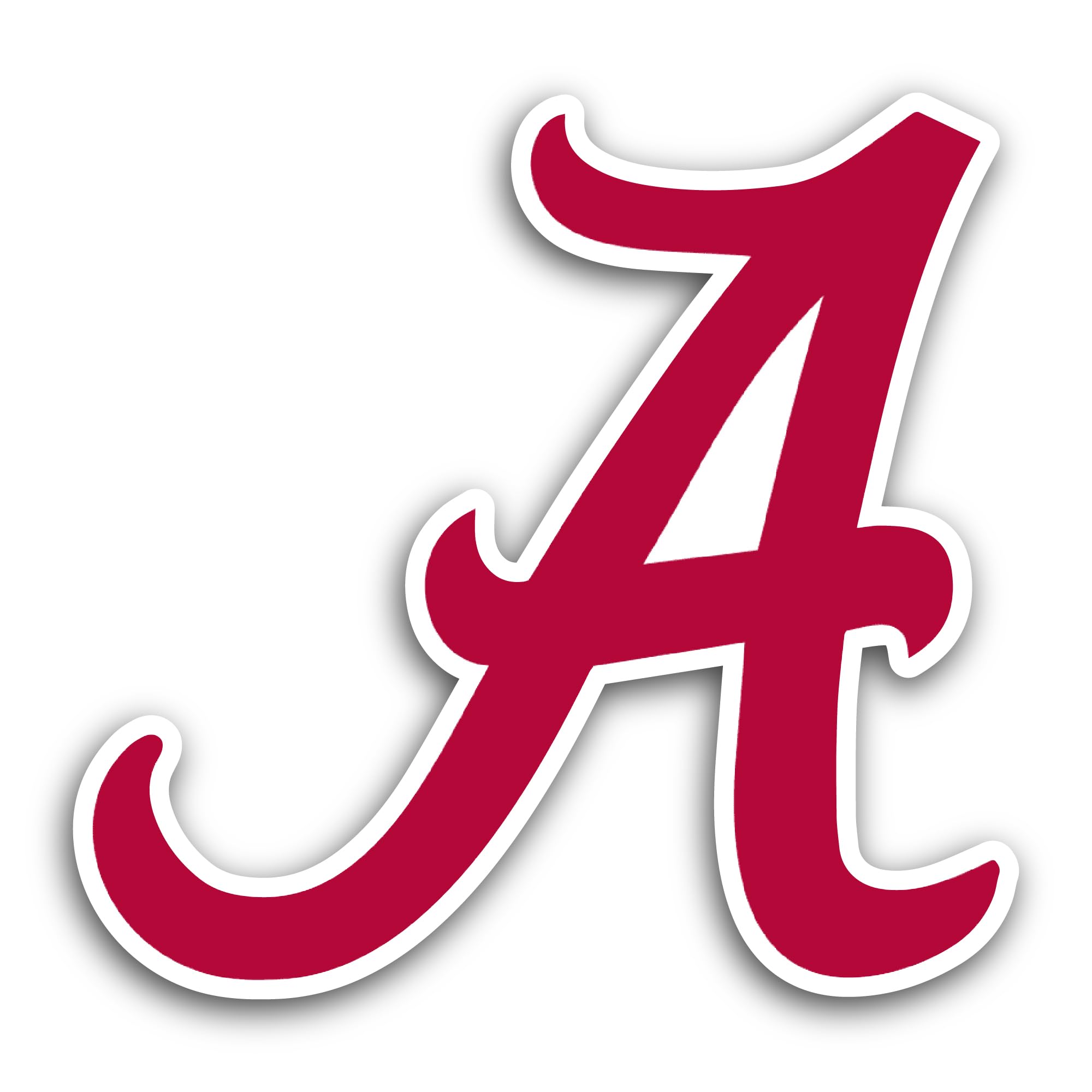 2 (Pieces) 3" and 5" Al@Bama Basketbal Logo Decal Sticker, Waterproof Vinyl Decals for Many Purpose