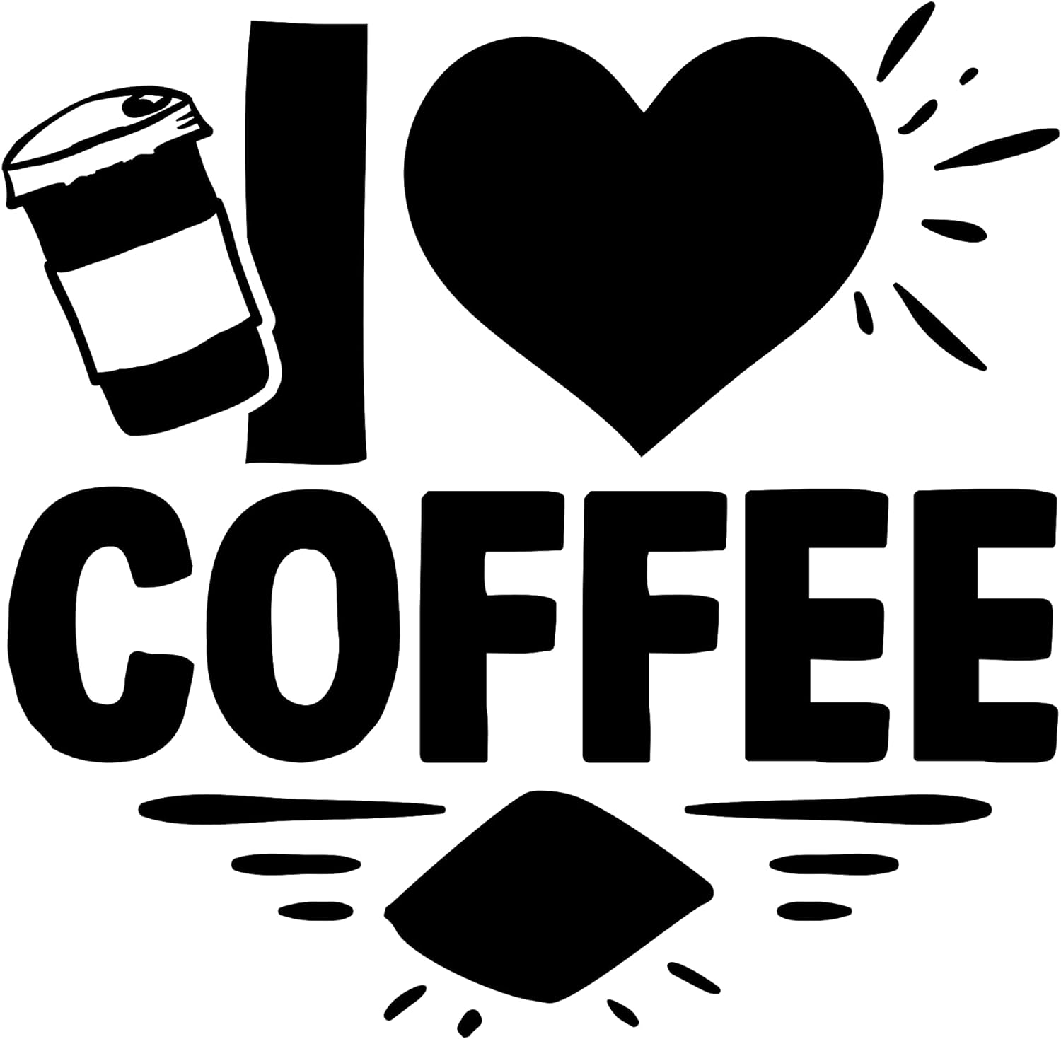 Inspirational Quote "Its Always Coffee Time" Motivational Sticker Vinyl Decal Motivation Stickers- 5" Vinyl Sticker Waterproof