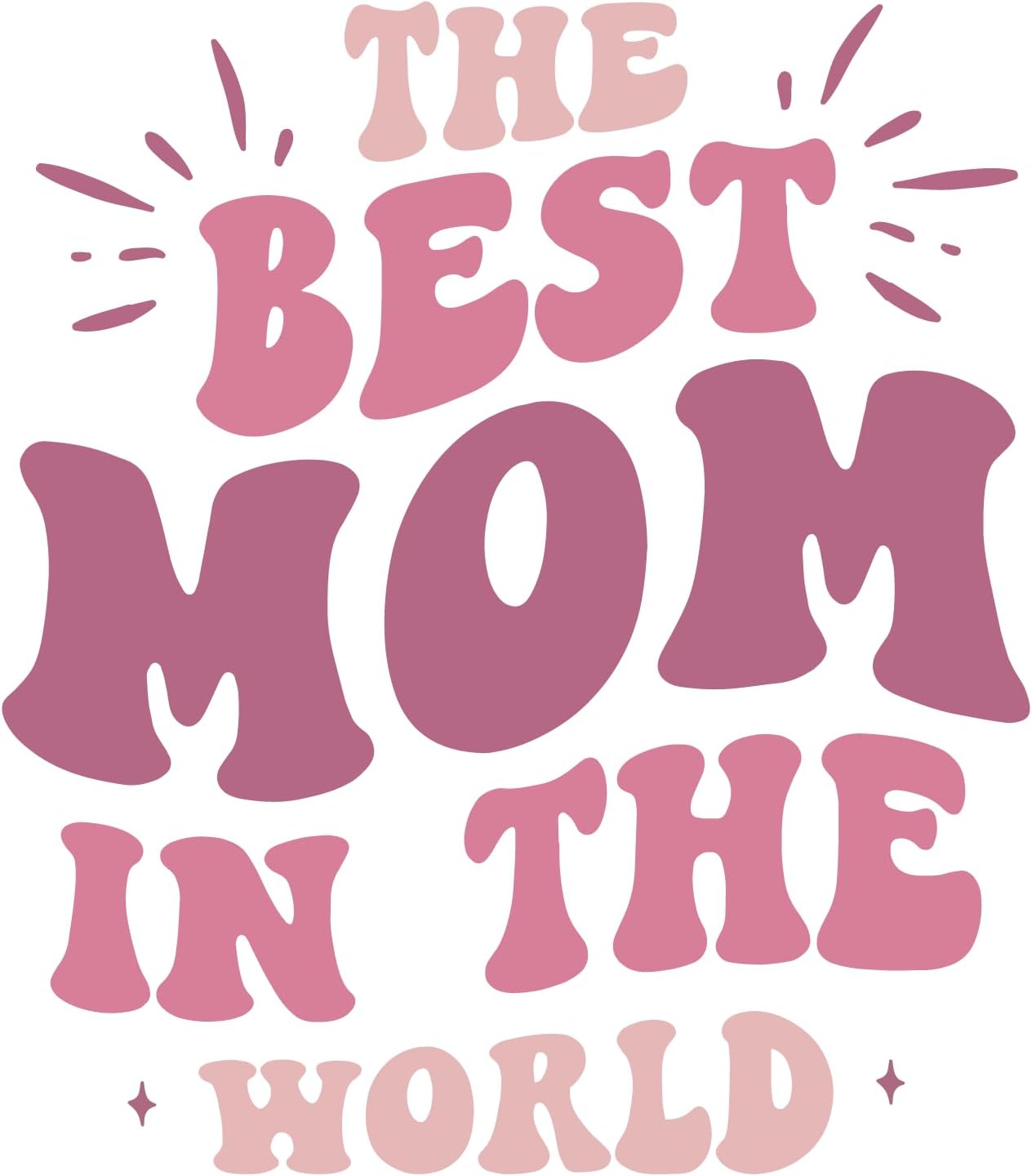Inspirational Quote "The Best mom in The World" Motivational Sticker Vinyl Decal Motivation Stickers- 5" Vinyl Sticker Waterproof
