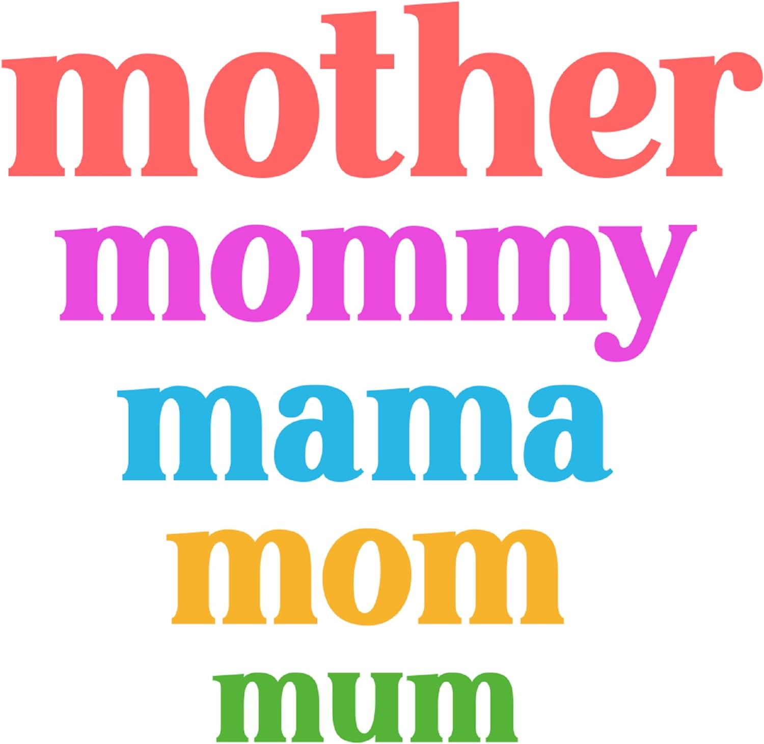 Inspirational Quote "Mother MOMY Mama Mom Mum" Motivational Sticker Vinyl Decal Motivation Stickers- 5" Vinyl Sticker Waterproof