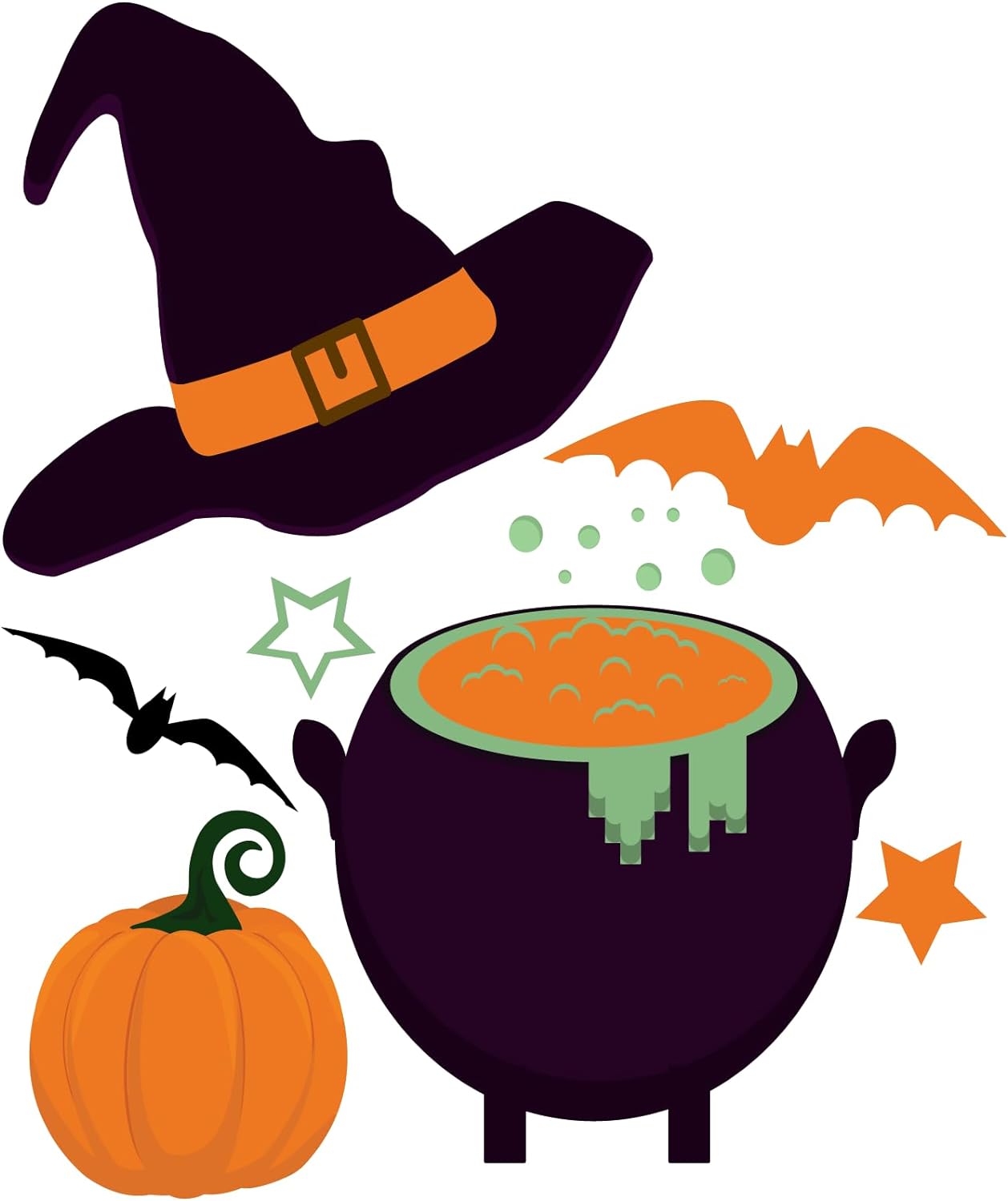 Inspirational Quote Dies Witch Hat and Cauldron Die Motivational Sticker Vinyl Decal Motivation Stickers- 5" Vinyl Sticker Waterproof
