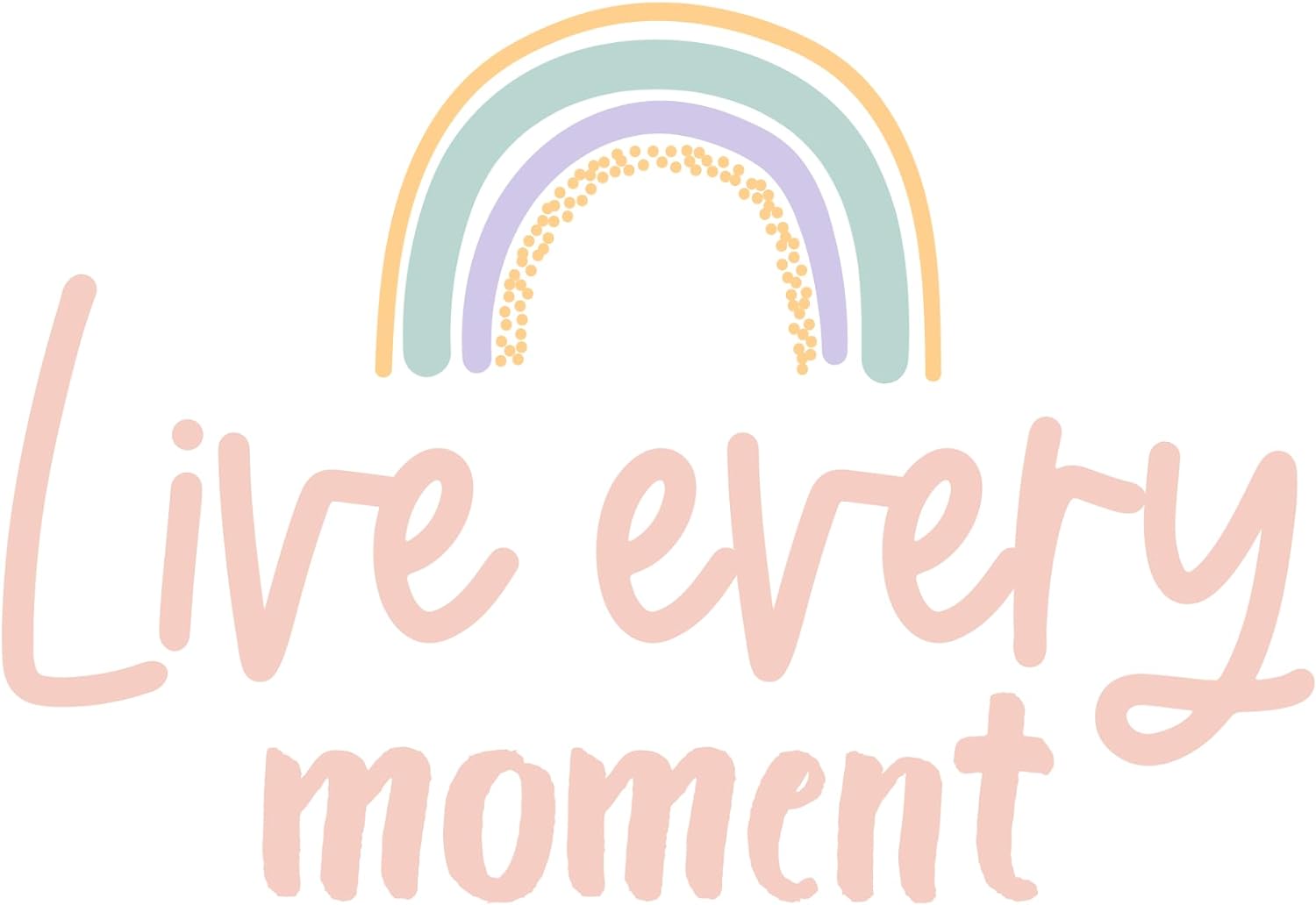 Inspirational Quote "Live Every Moment" Motivational Sticker Vinyl Decal Motivation Stickers- 5" Vinyl Sticker Waterproof